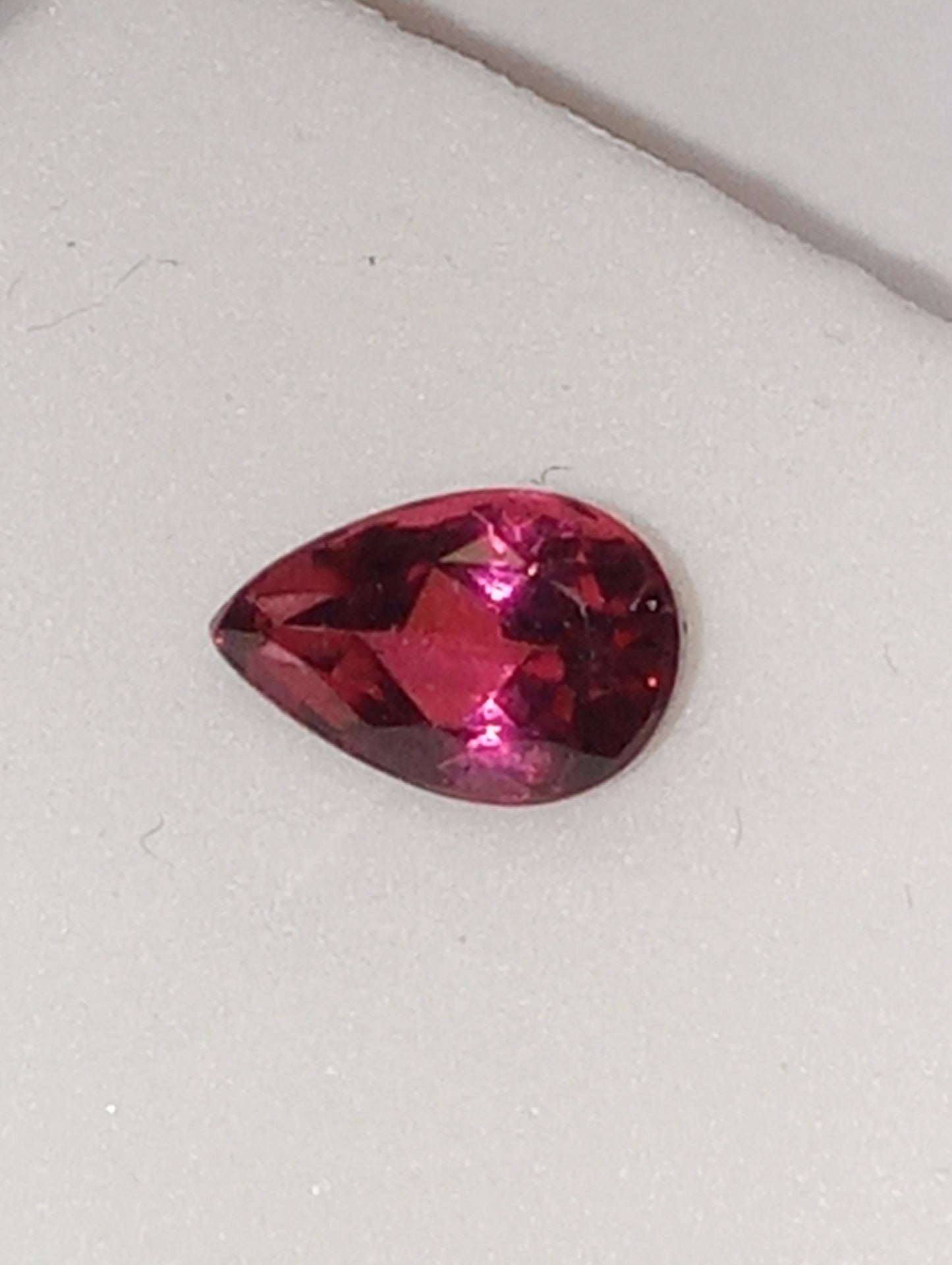 tourmaline gemstone rubilite pear shape