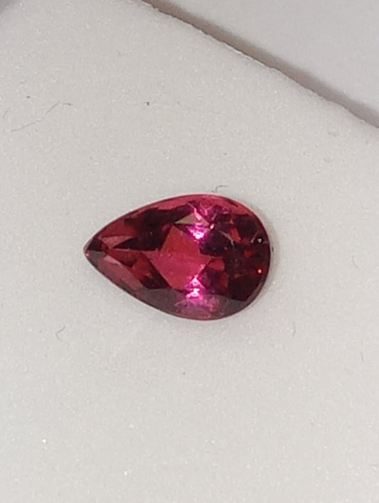 tourmaline gemstone rubilite pear shape