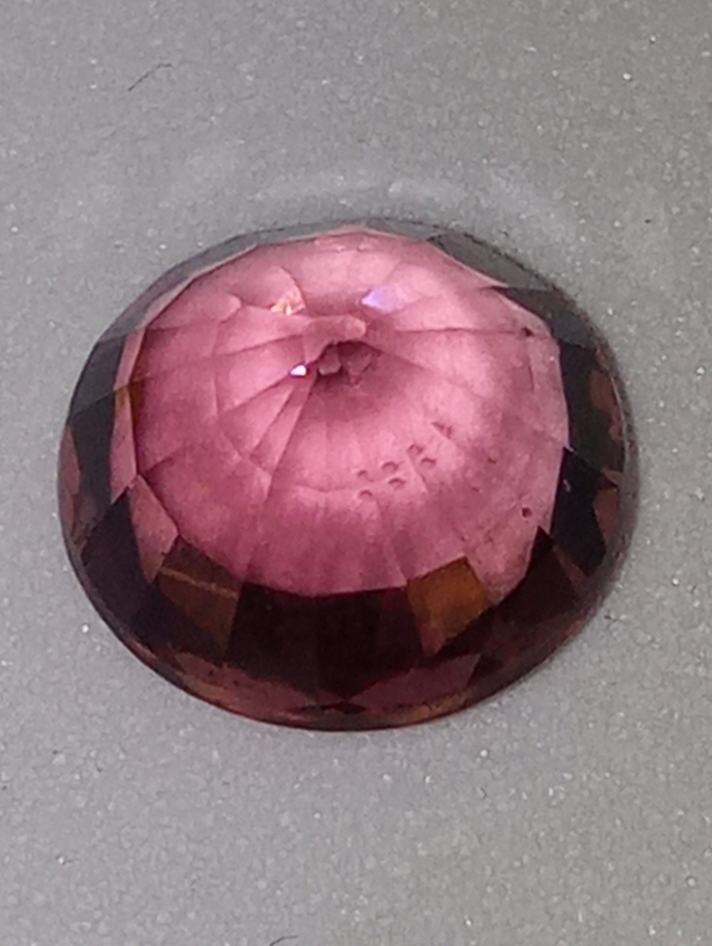 tourmaline gemstone pink, 8mm round cut, 2.16ct