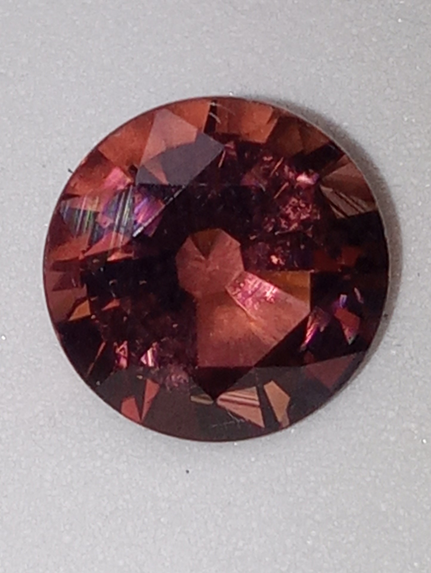 tourmaline gemstone cinnamon 10mm round cut