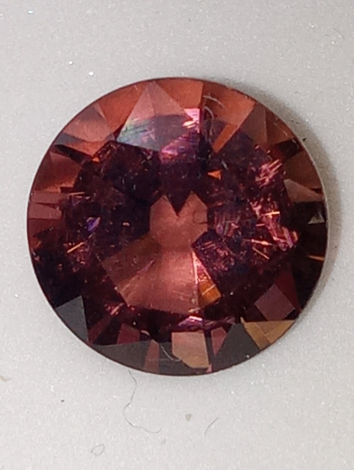 tourmaline gemstone cinnamon 10mm round cut