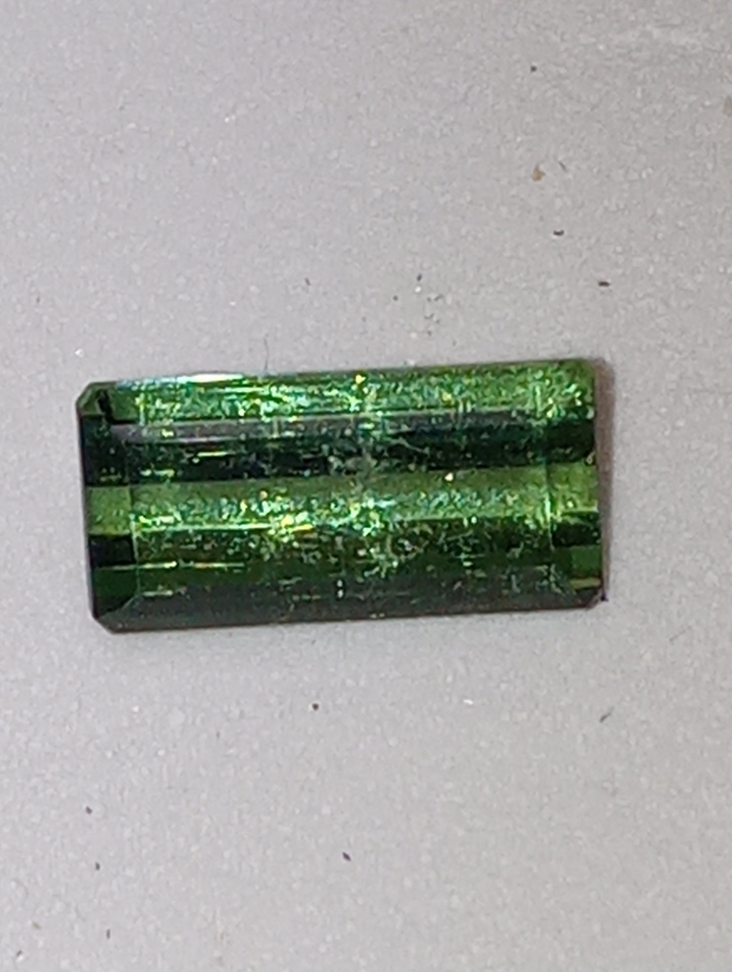 tourmaline gemstone green emerald cut