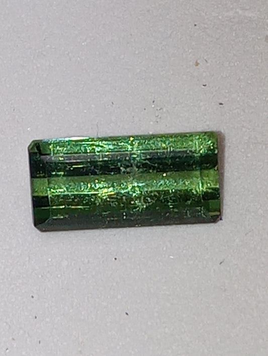 tourmaline gemstone green emerald cut