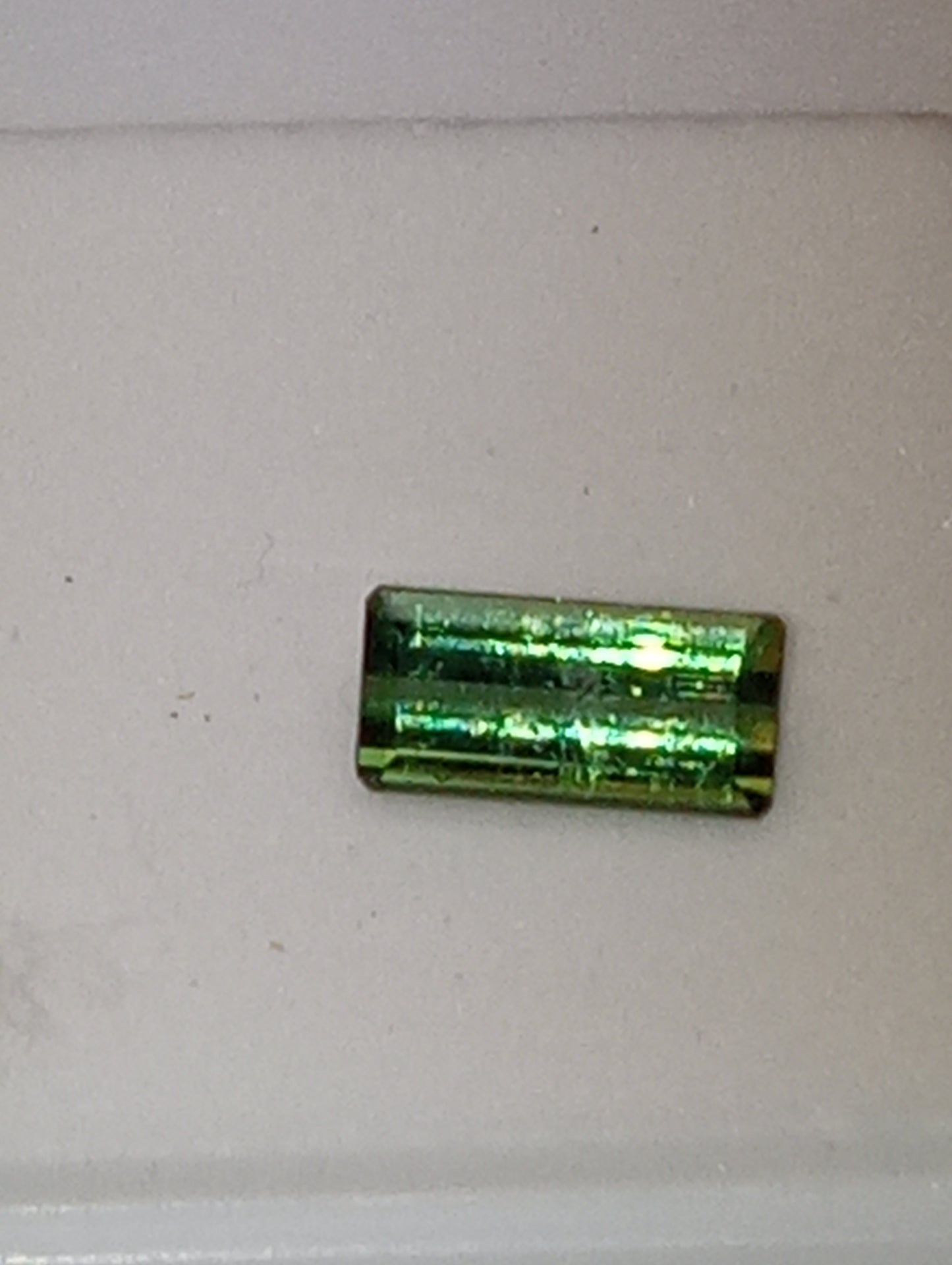 tourmaline gemstone green emerald cut
