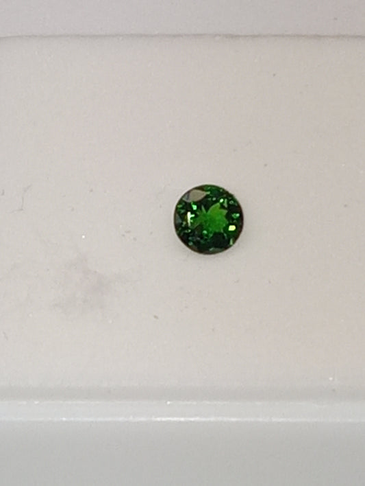 tourmaline gemstone chrome green 5mm round cut