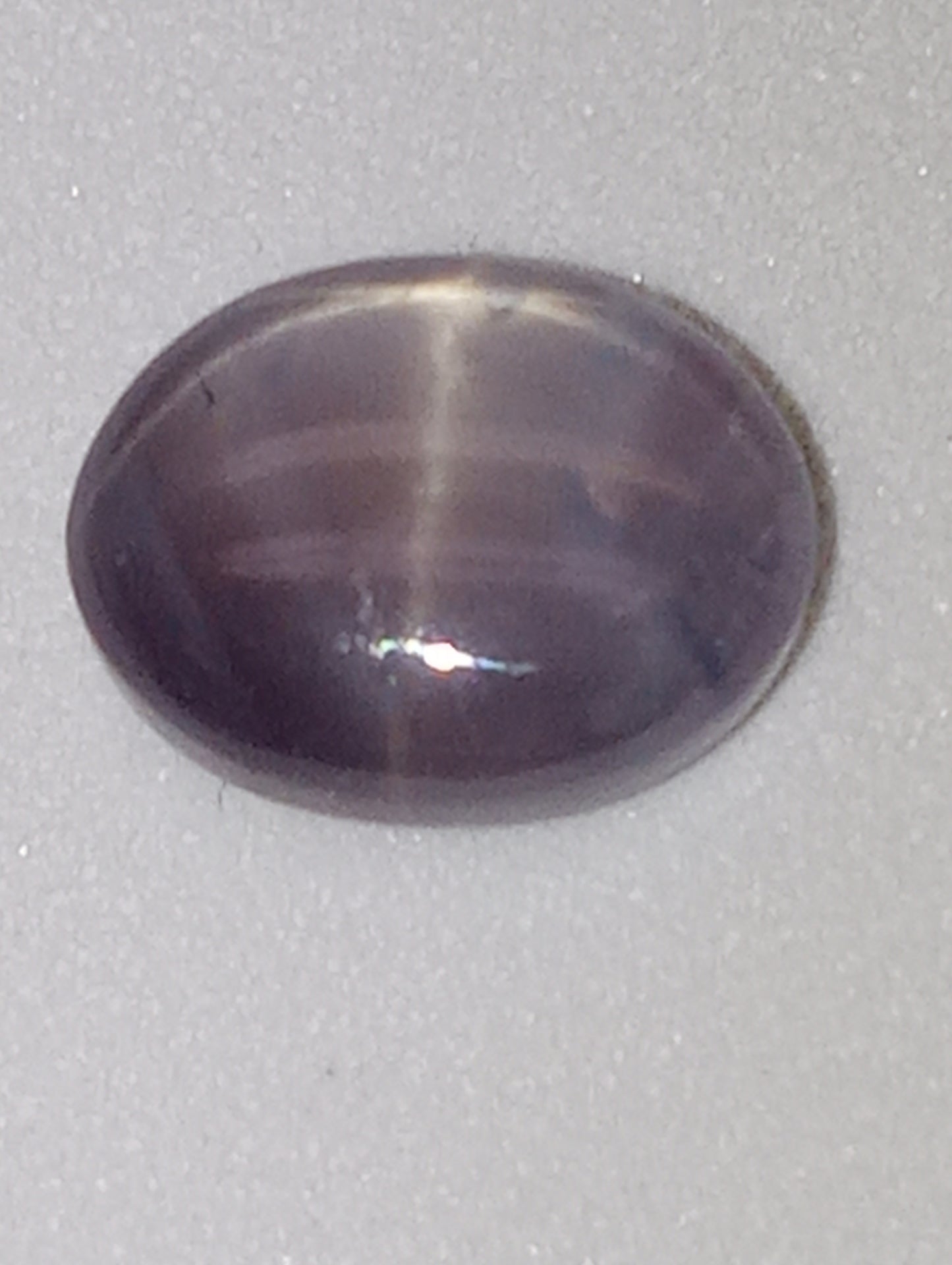 sapphire gemstone violet grey star  2.12ct