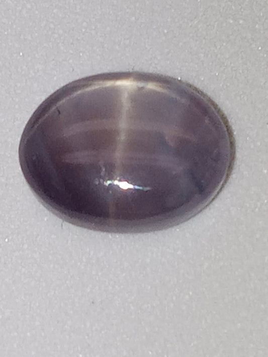 sapphire gemstone violet grey star  2.12ct