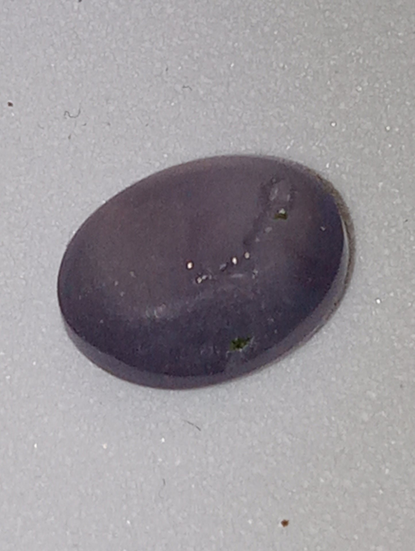sapphire gemstone violet grey star  2.12ct