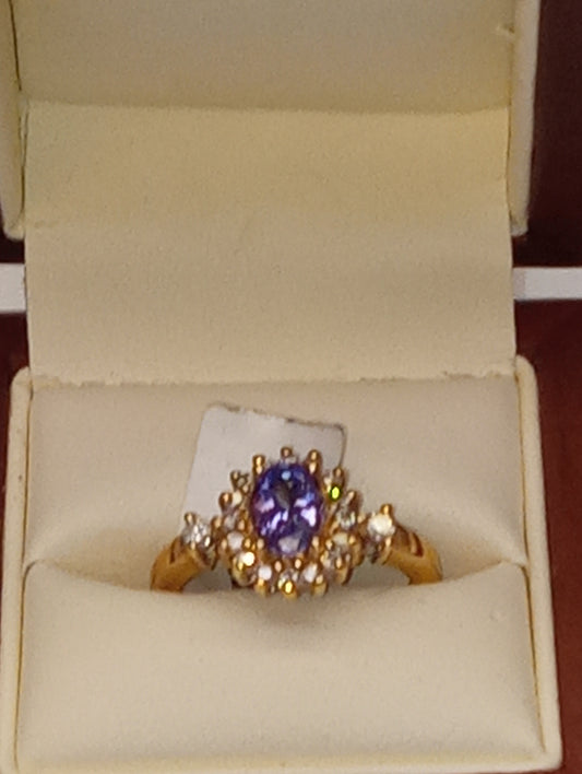 tanzanite ring, 14kt