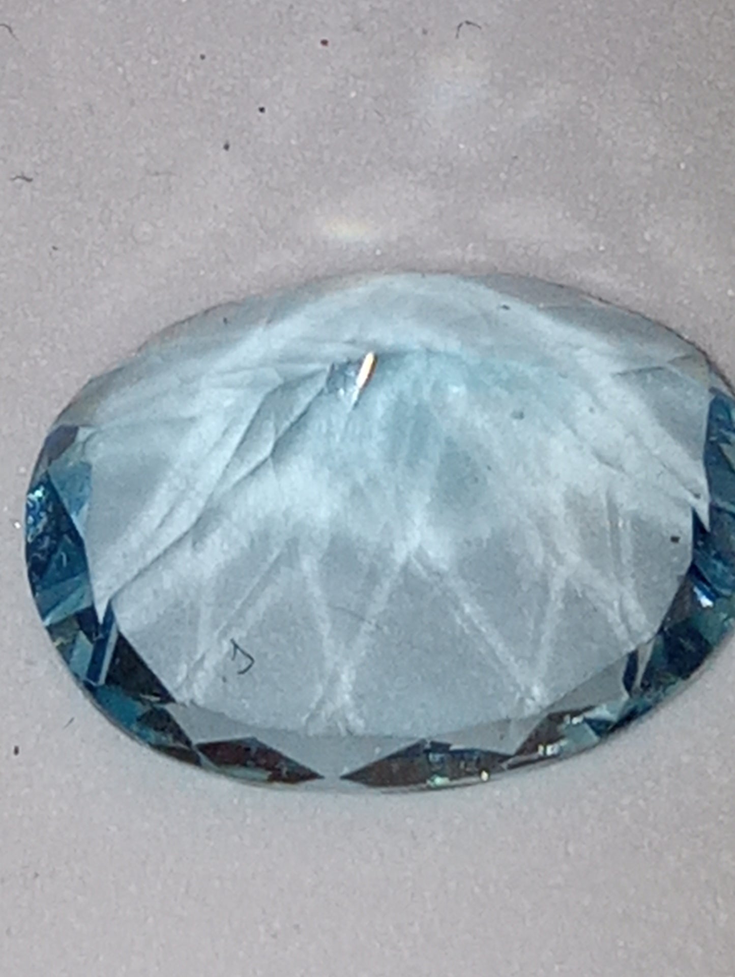 aquamarine gemstone, 13x11mm oval cut, 4.70ct