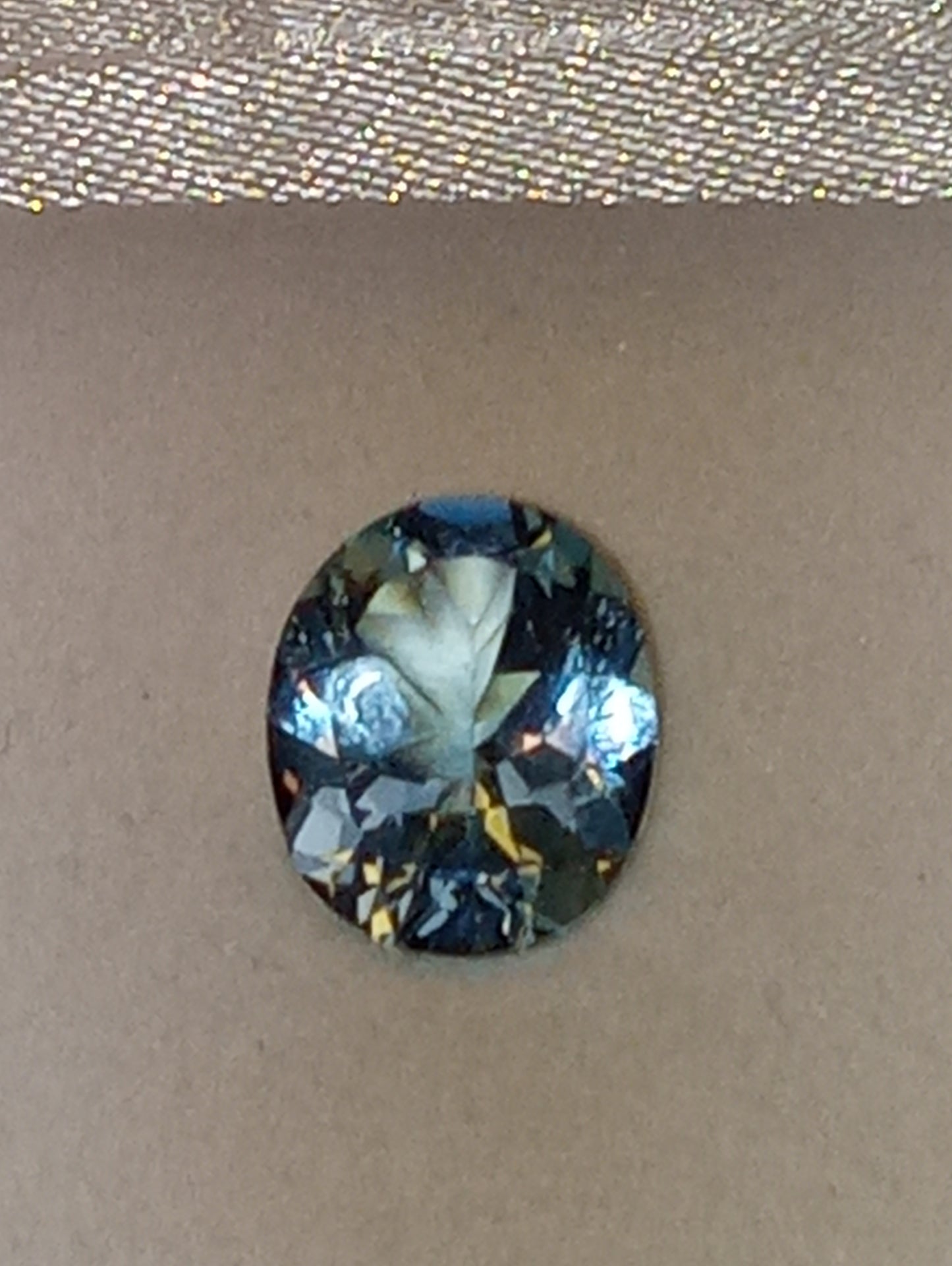 aquamarine gemstone, 13x11mm oval cut, 4.70ct