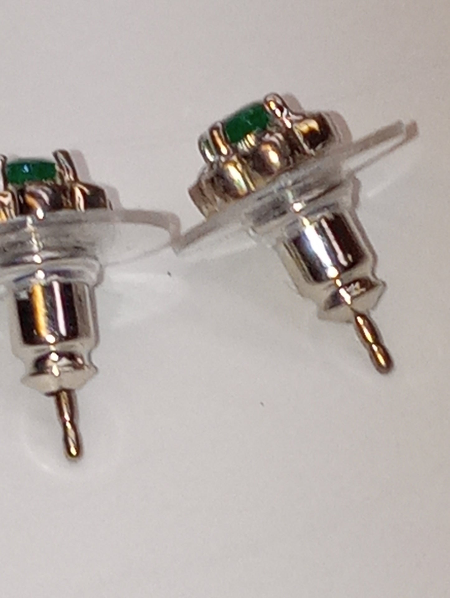 earrings sterling silver emerald