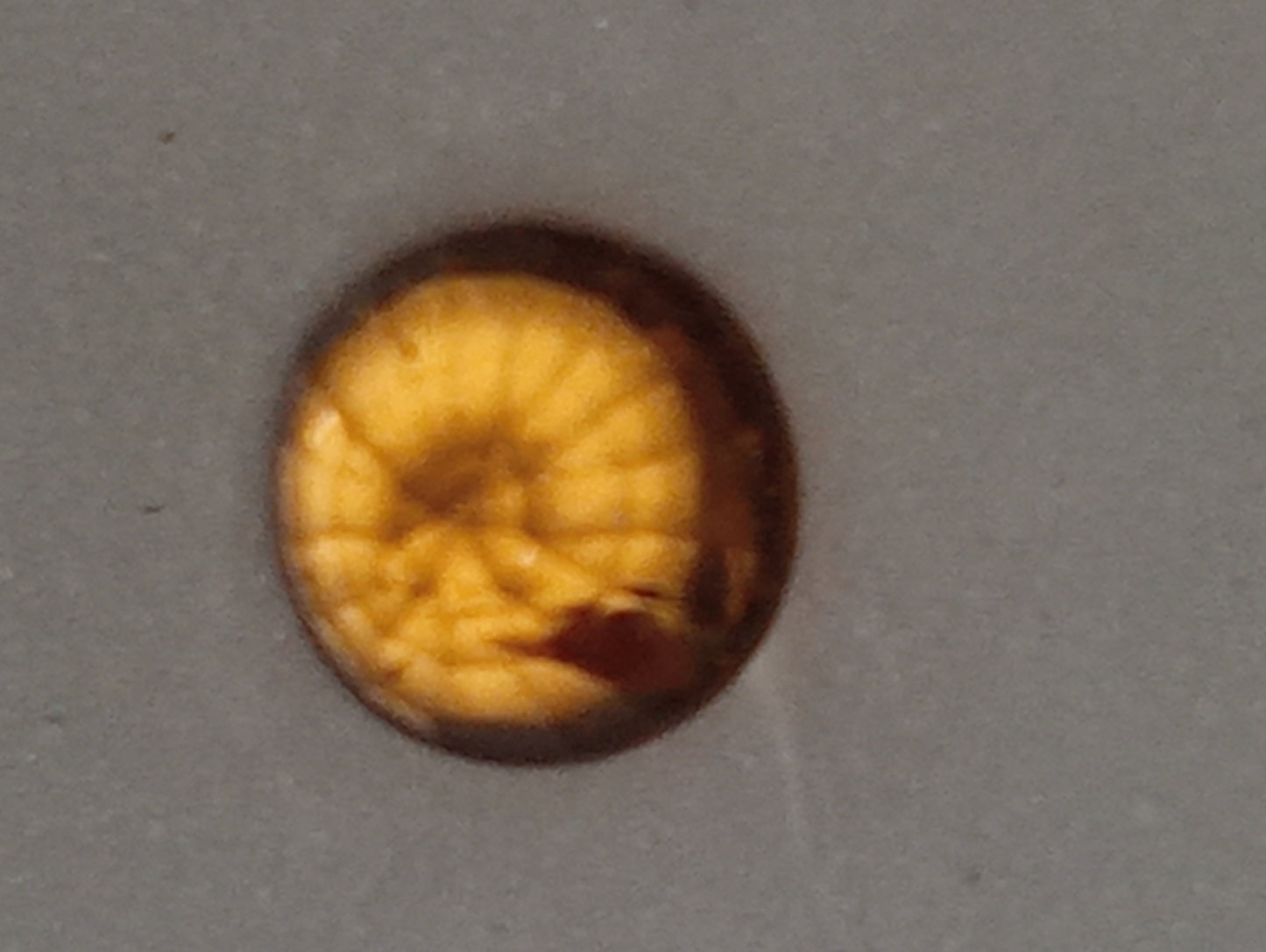 garnet gemstone mandarin spessartite, 5mm round cut, .98ct
