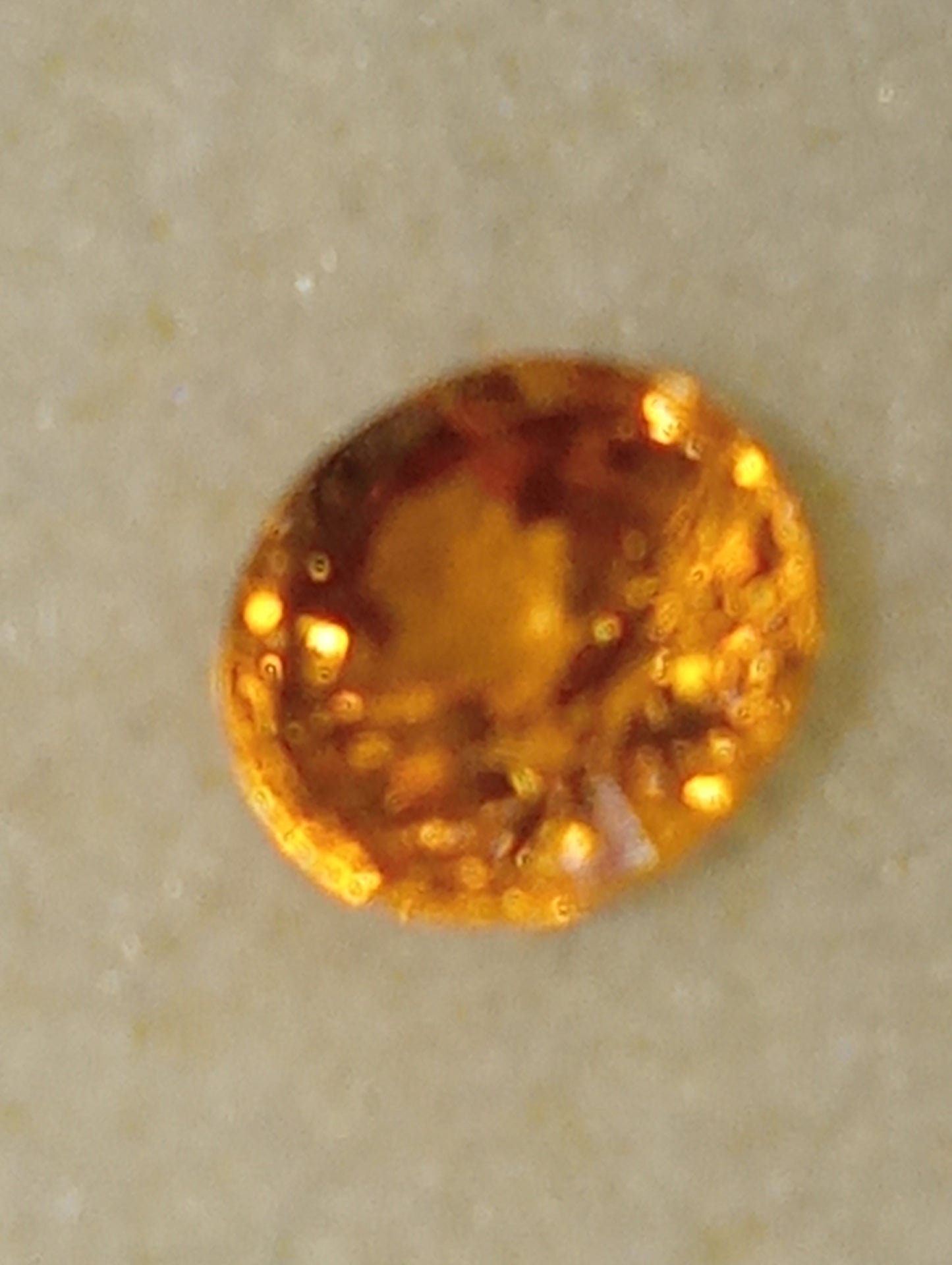 garnet gemstone mandarin spessartite, 5mm round cut
