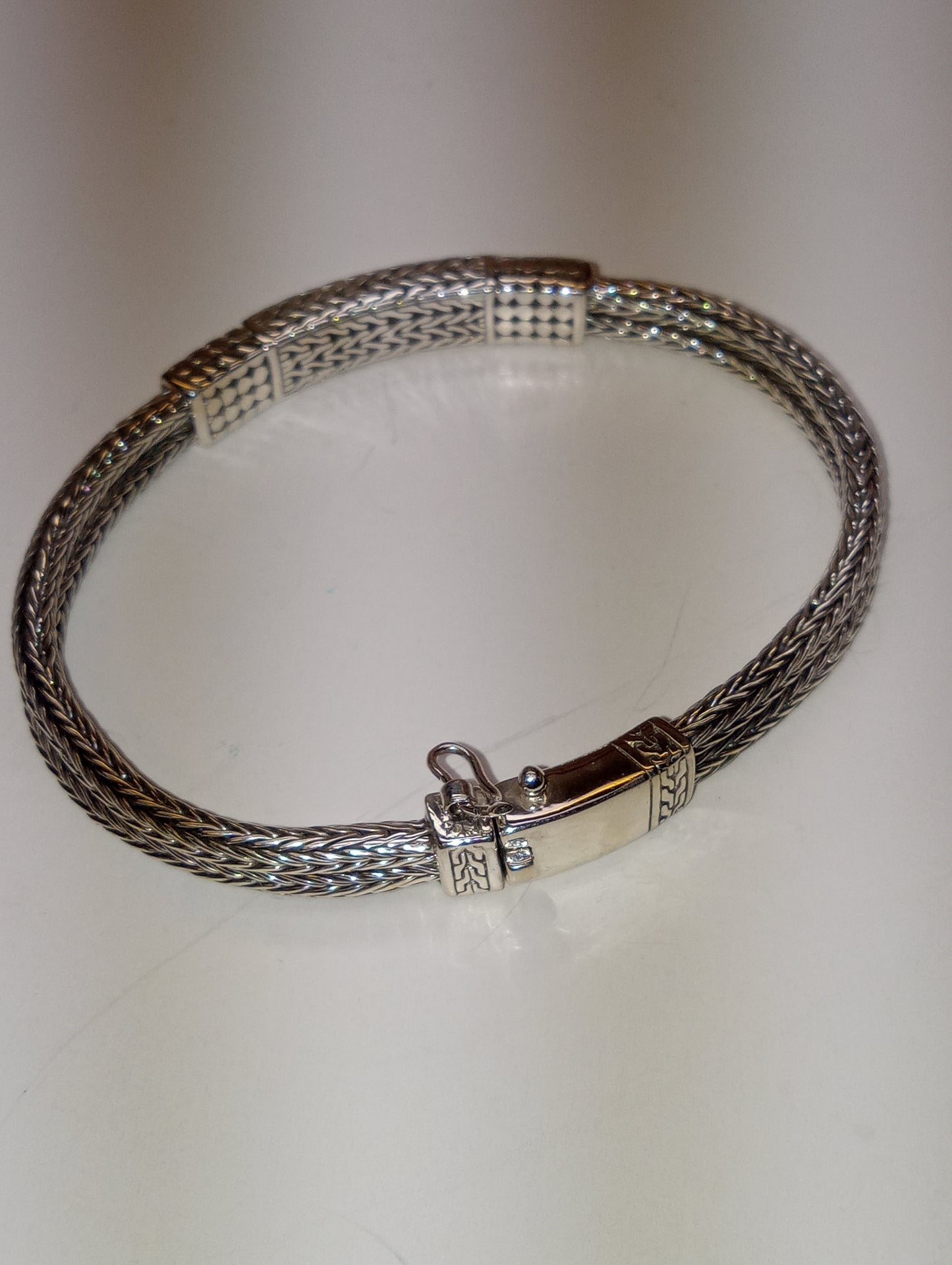 bracelet Bali Legacy, 7.25inches, 40 grams of sterling silver