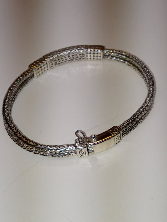 bracelet Bali Legacy, 7.25inches, 40 grams of sterling silver