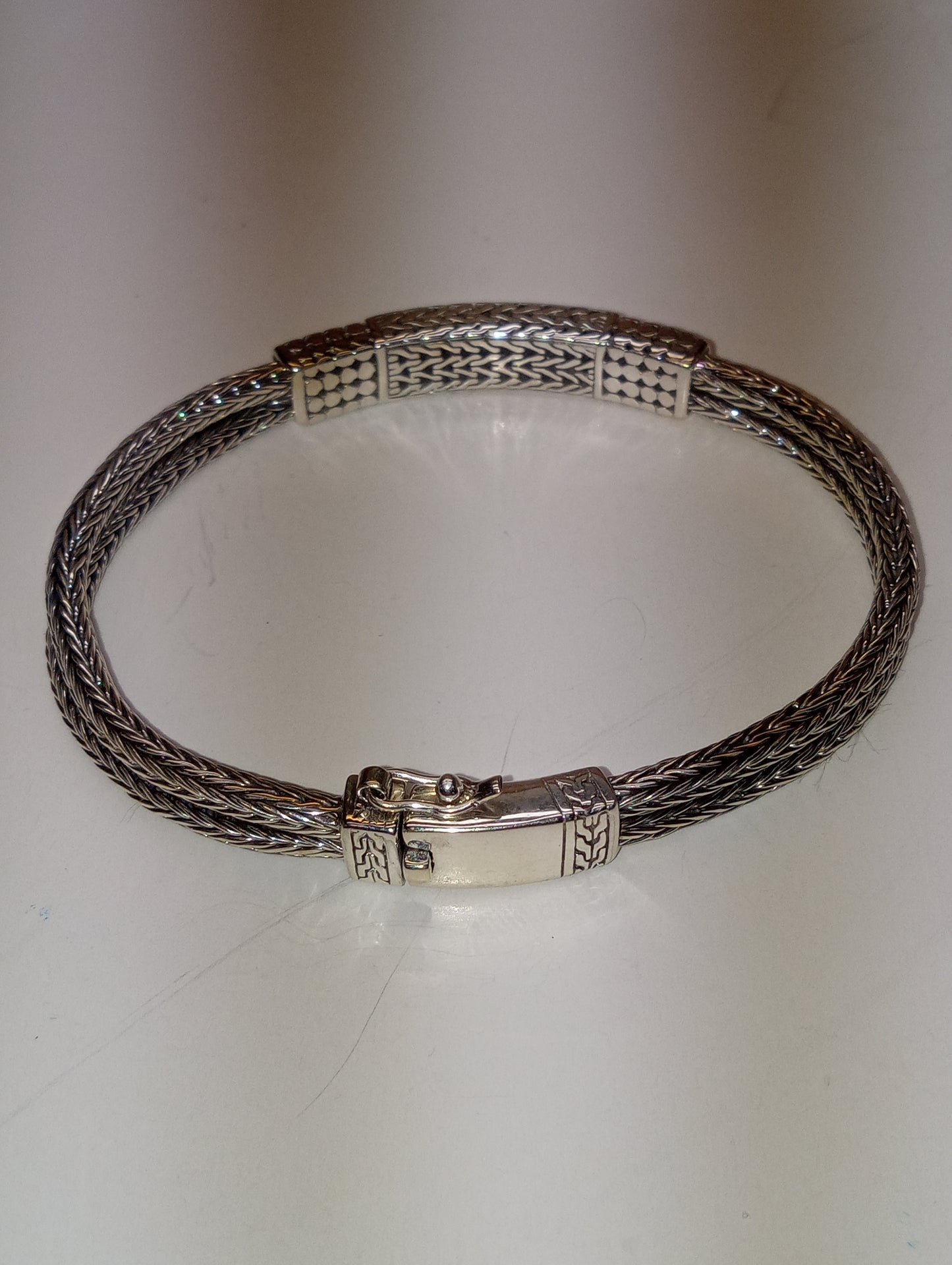 bracelet Bali Legacy, 7.25inches, 40 grams of sterling silver