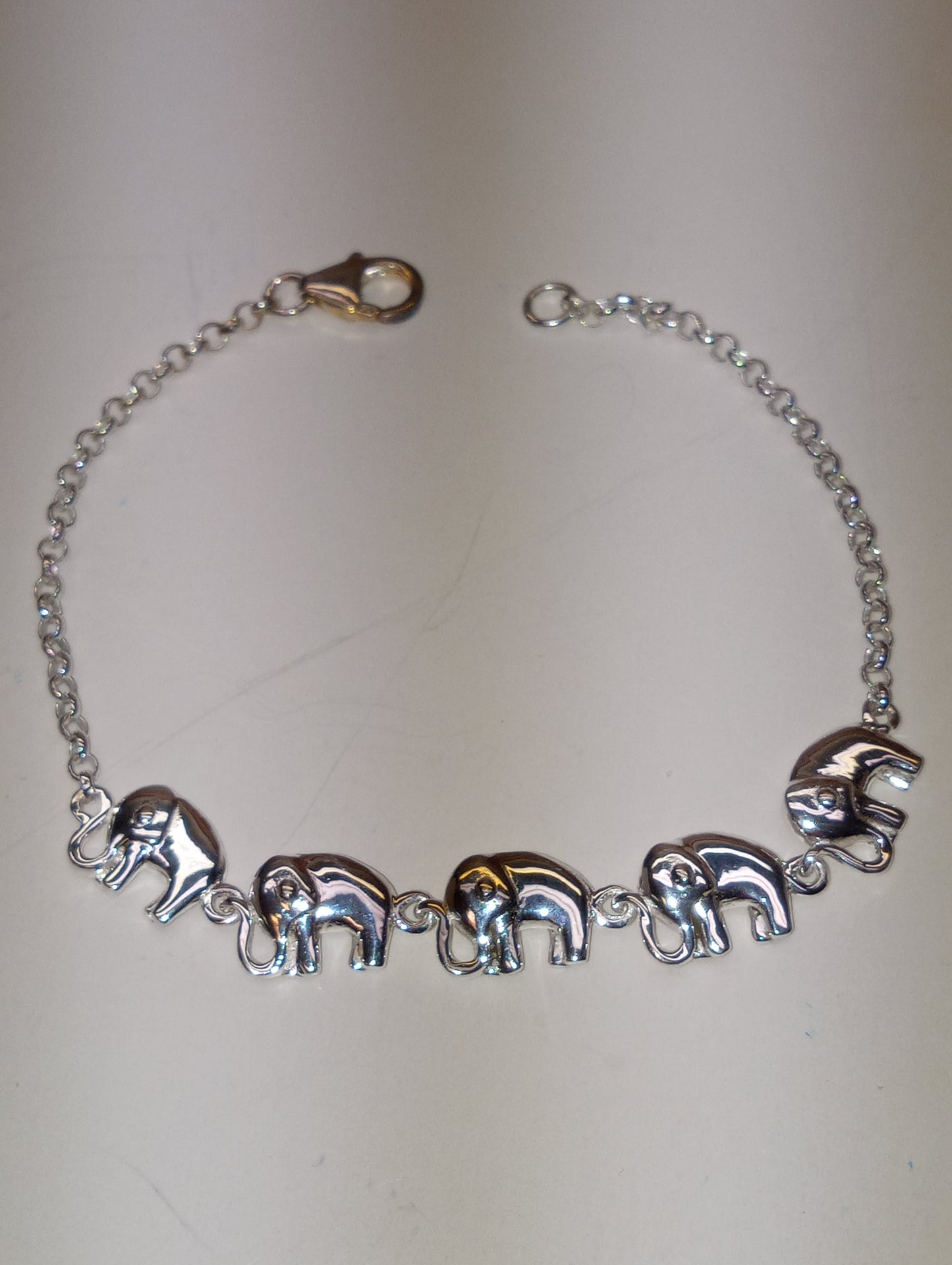 bracelet sterling silver elephant