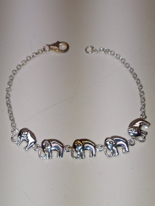 bracelet sterling silver elephant