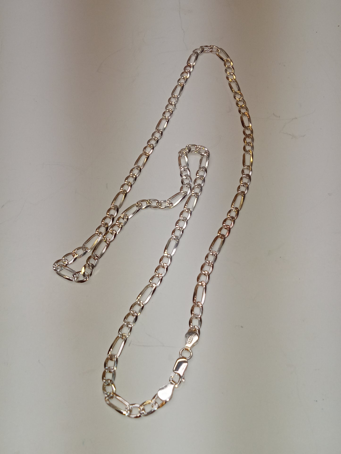 necklace sterling silver figaro