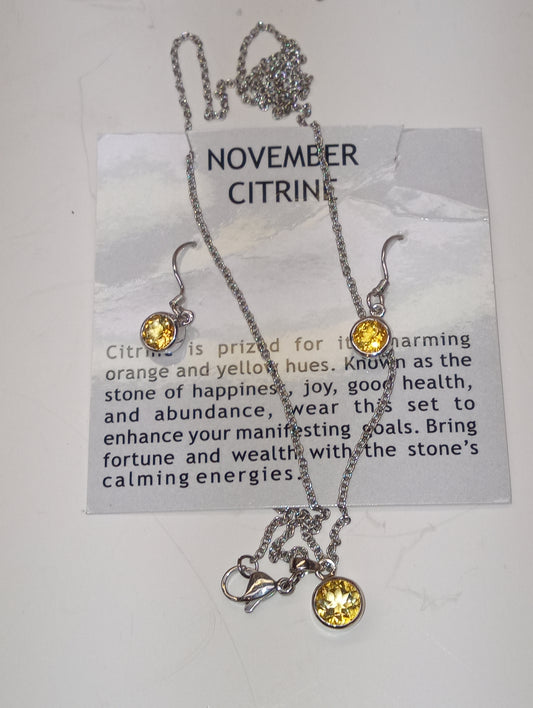 birthstone november gift set