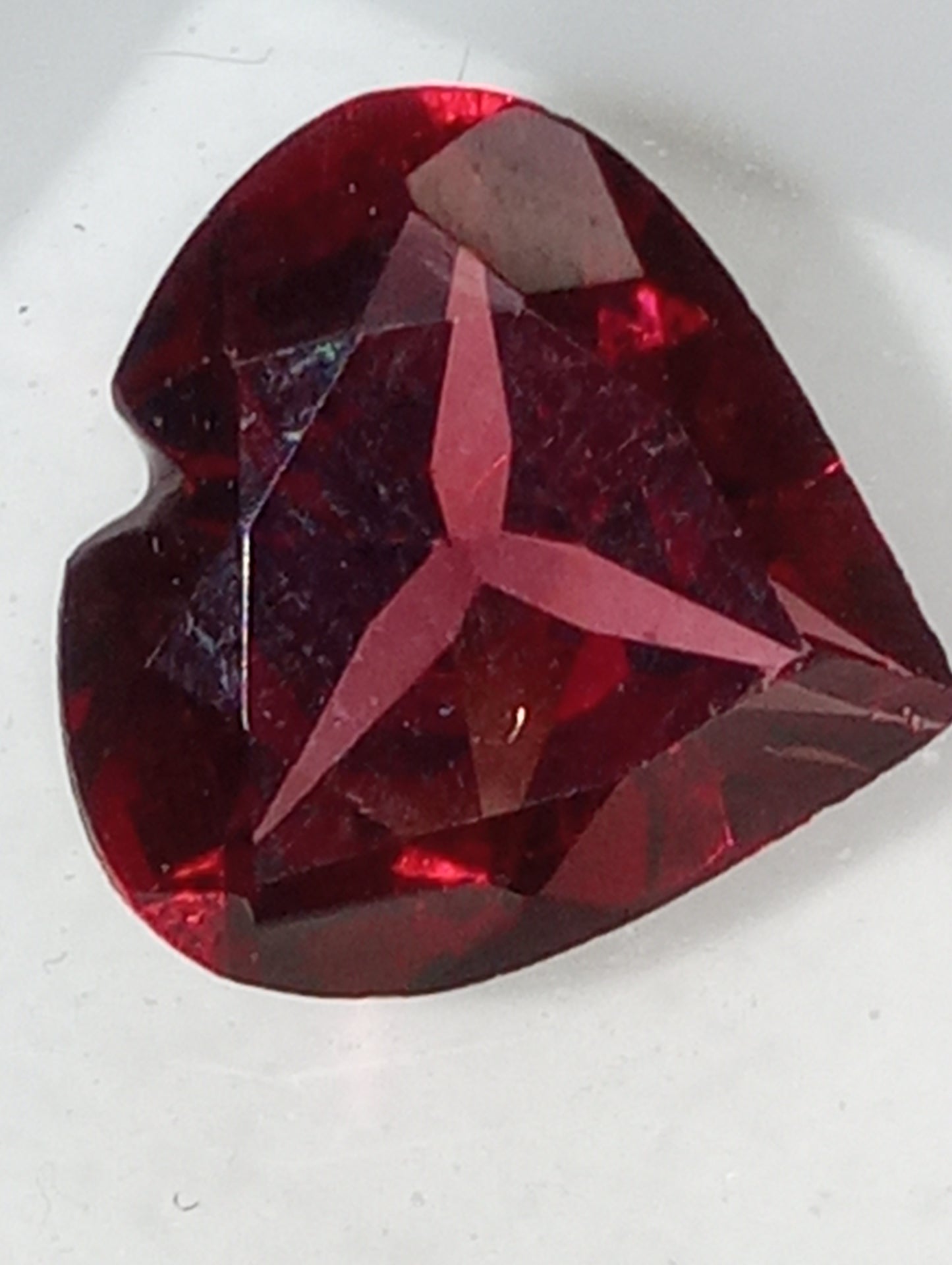 garnet gemstone, rhodolite  heart shape, 5.36ct