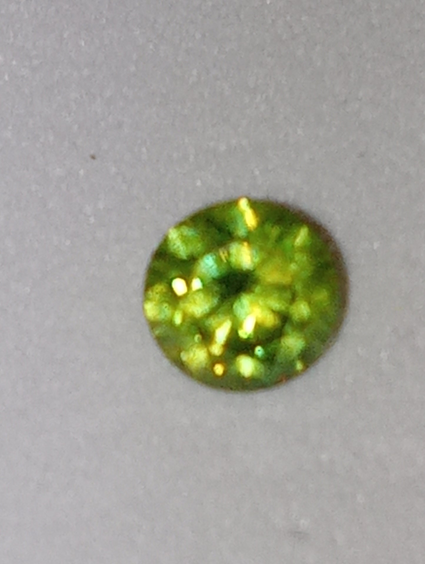 garnet gemstone, Russian demantoid round cut, .34ct