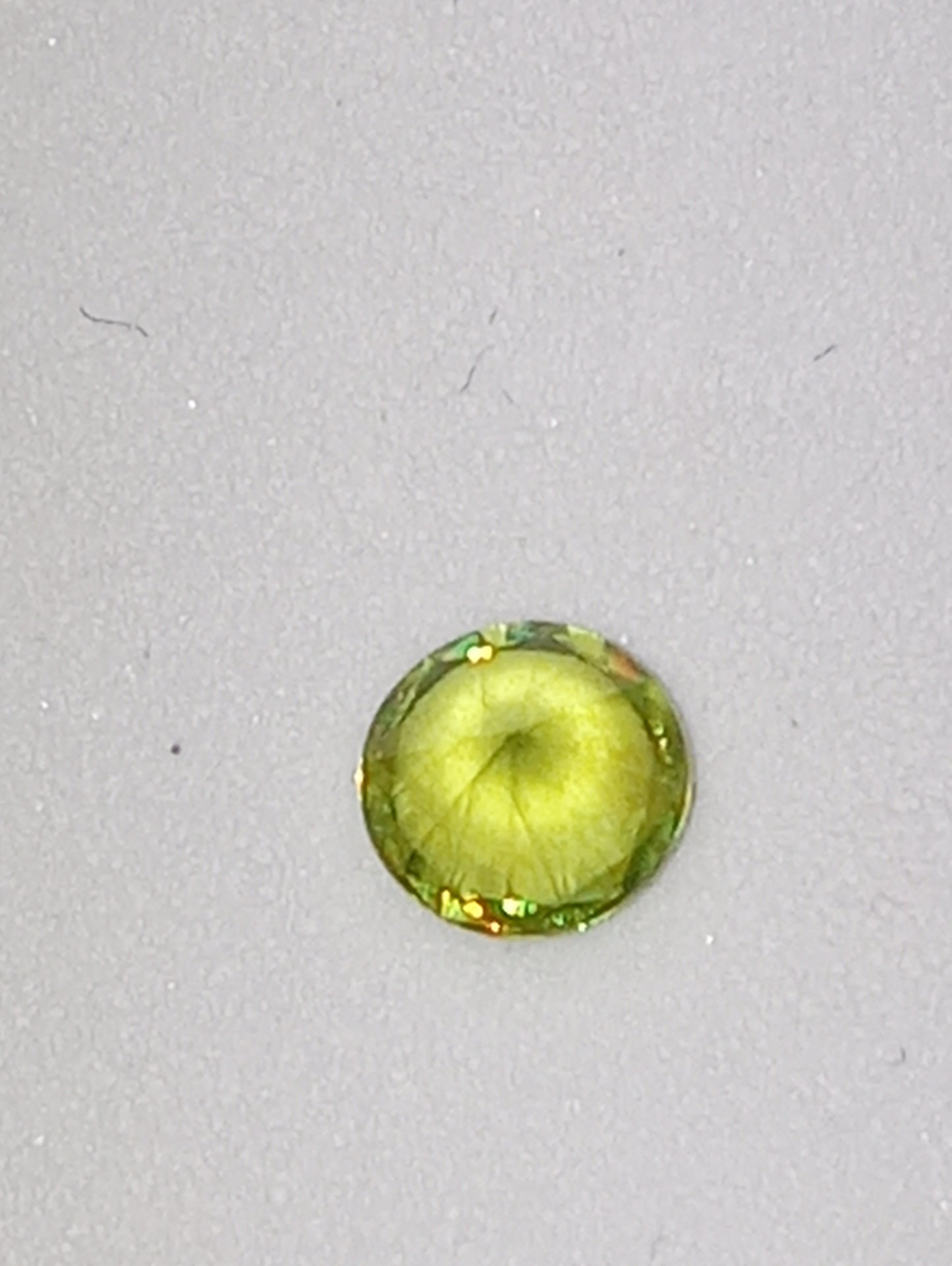 garnet gemstone, Russian demantoid round cut, .34ct