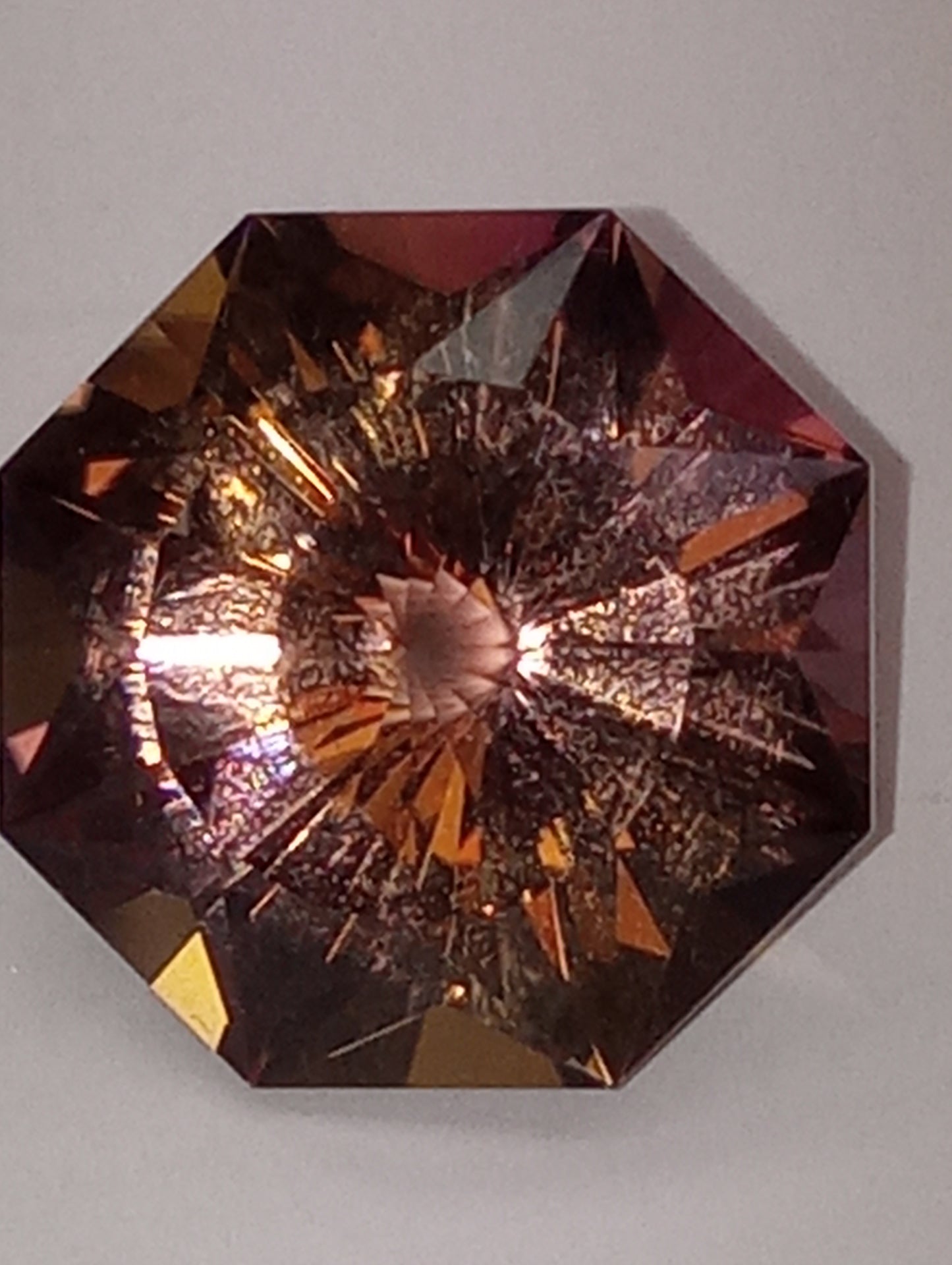ametrine gemstone octagon  radiant cut