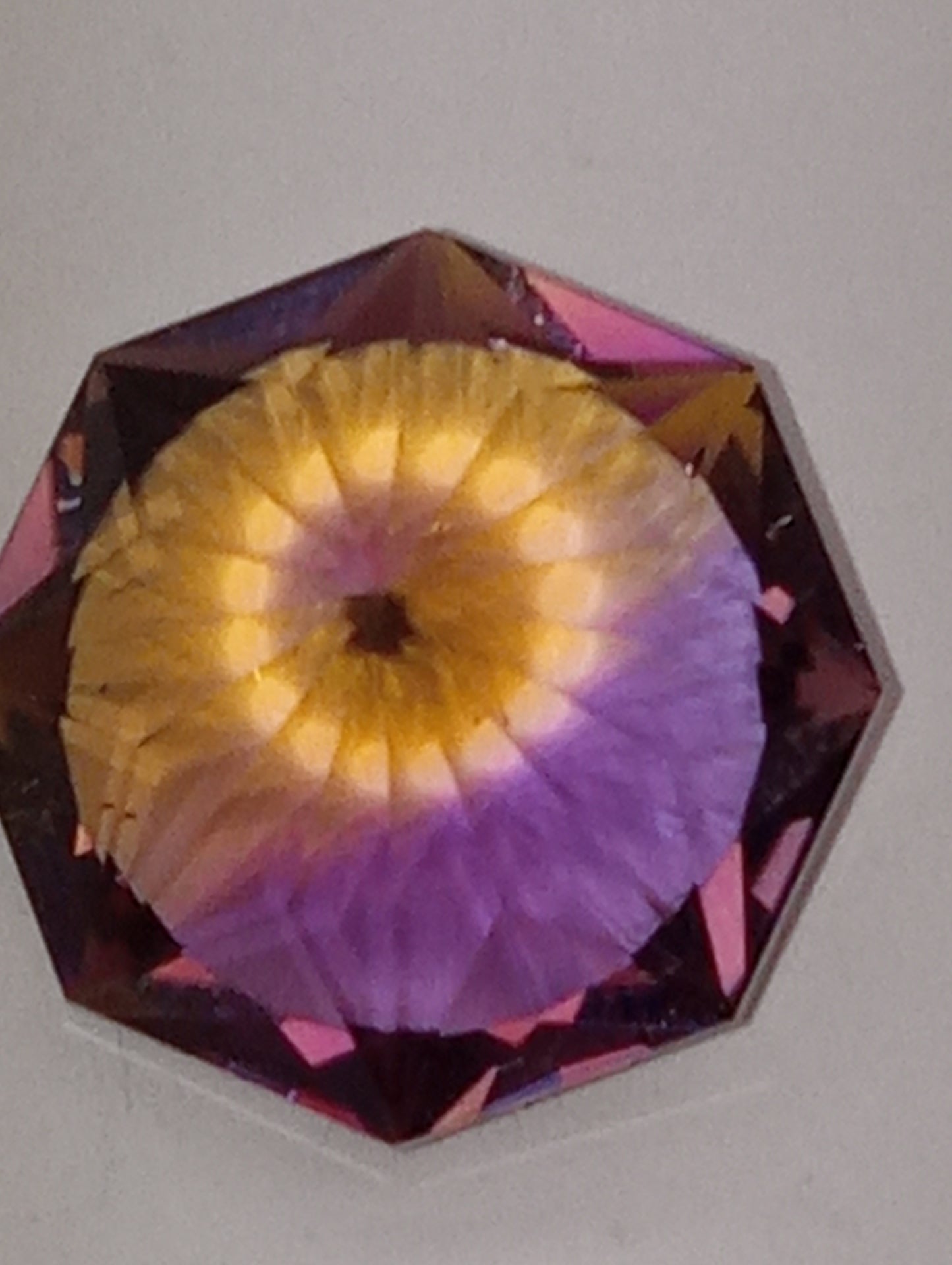 ametrine gemstone octagon  radiant cut