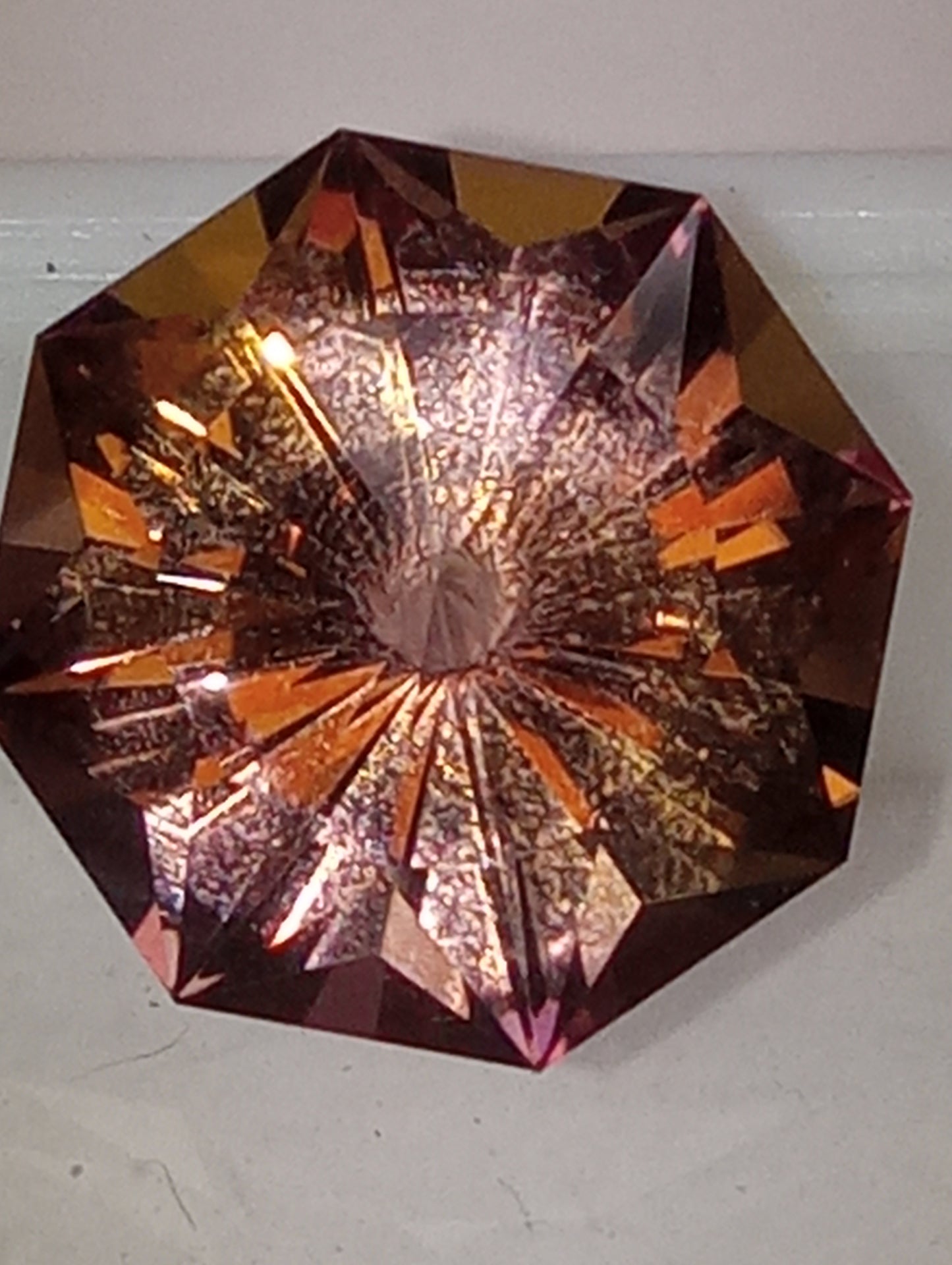 ametrine gemstone octagon  radiant cut