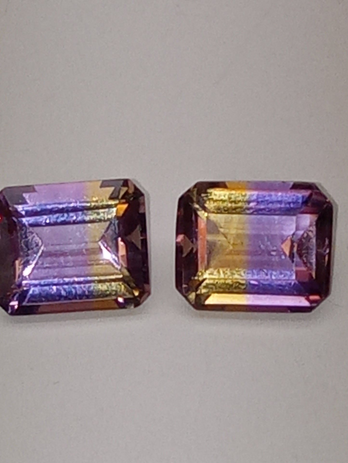 ametrine gemstones emerald cut