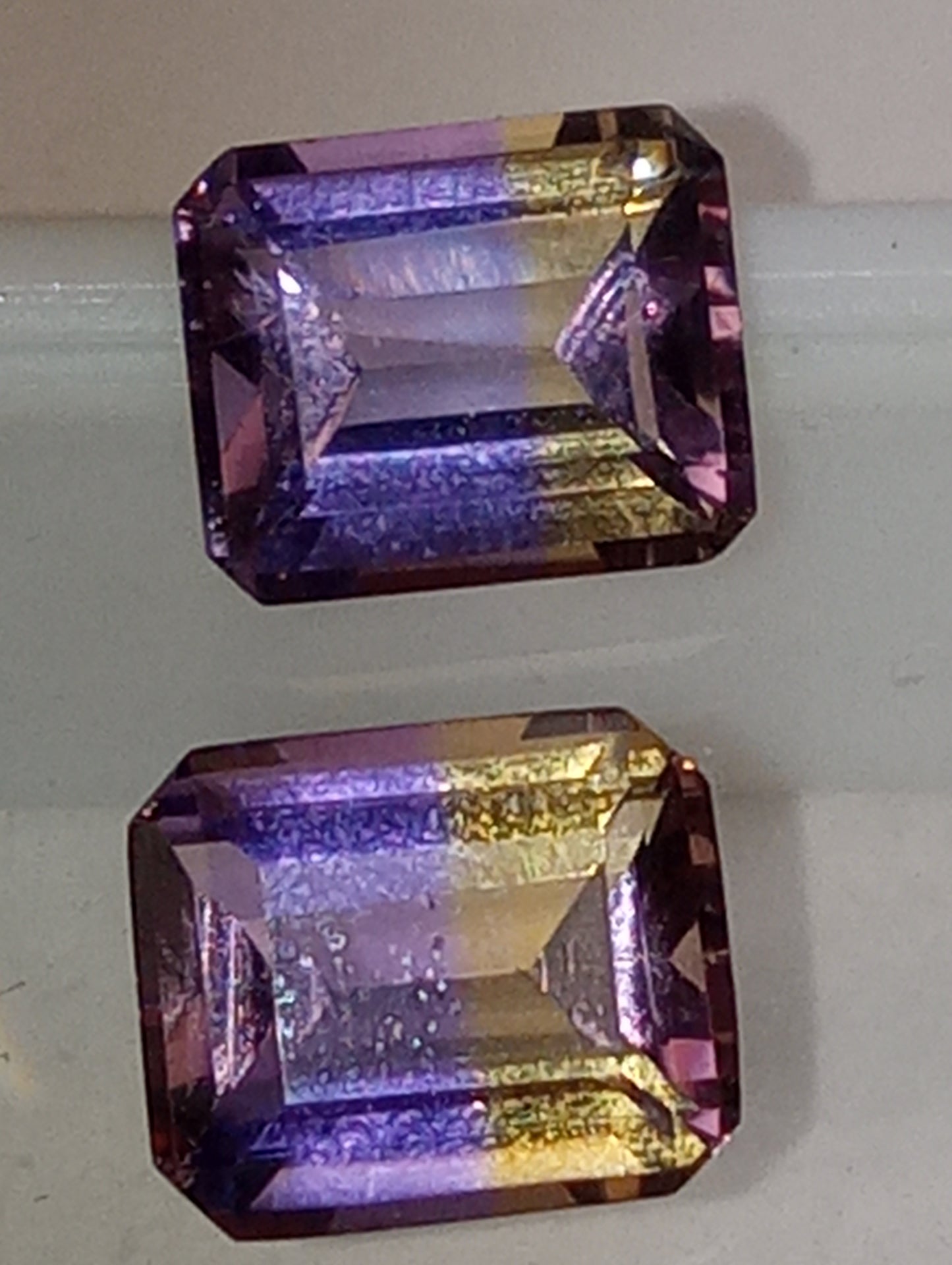 ametrine gemstones emerald cut