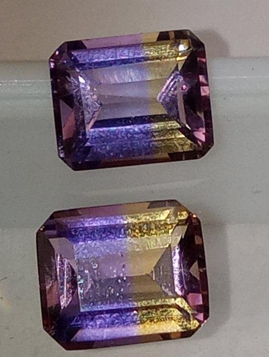 ametrine gemstones emerald cut