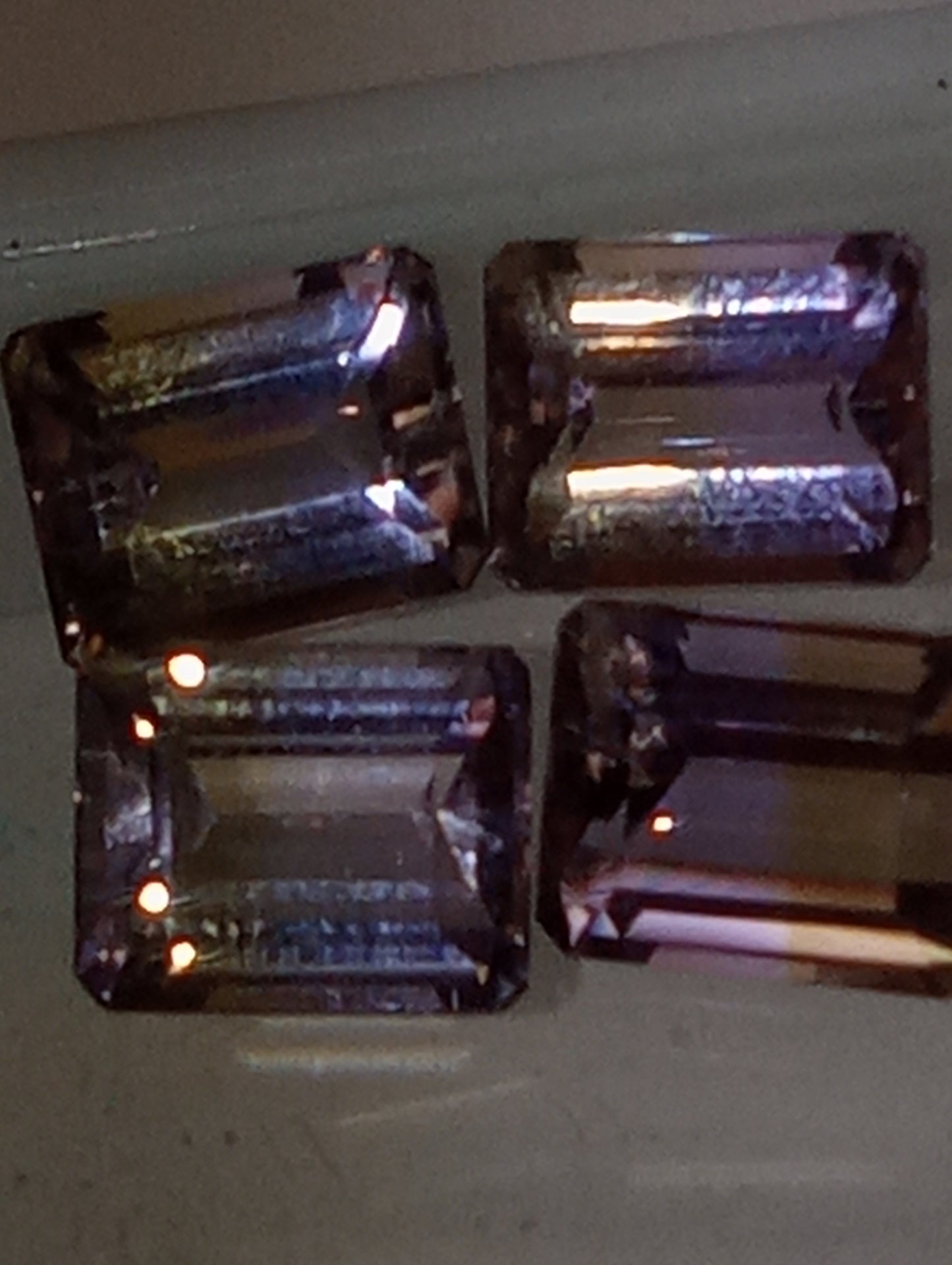 ametrine gemstones 10mmx8mm emerald cut