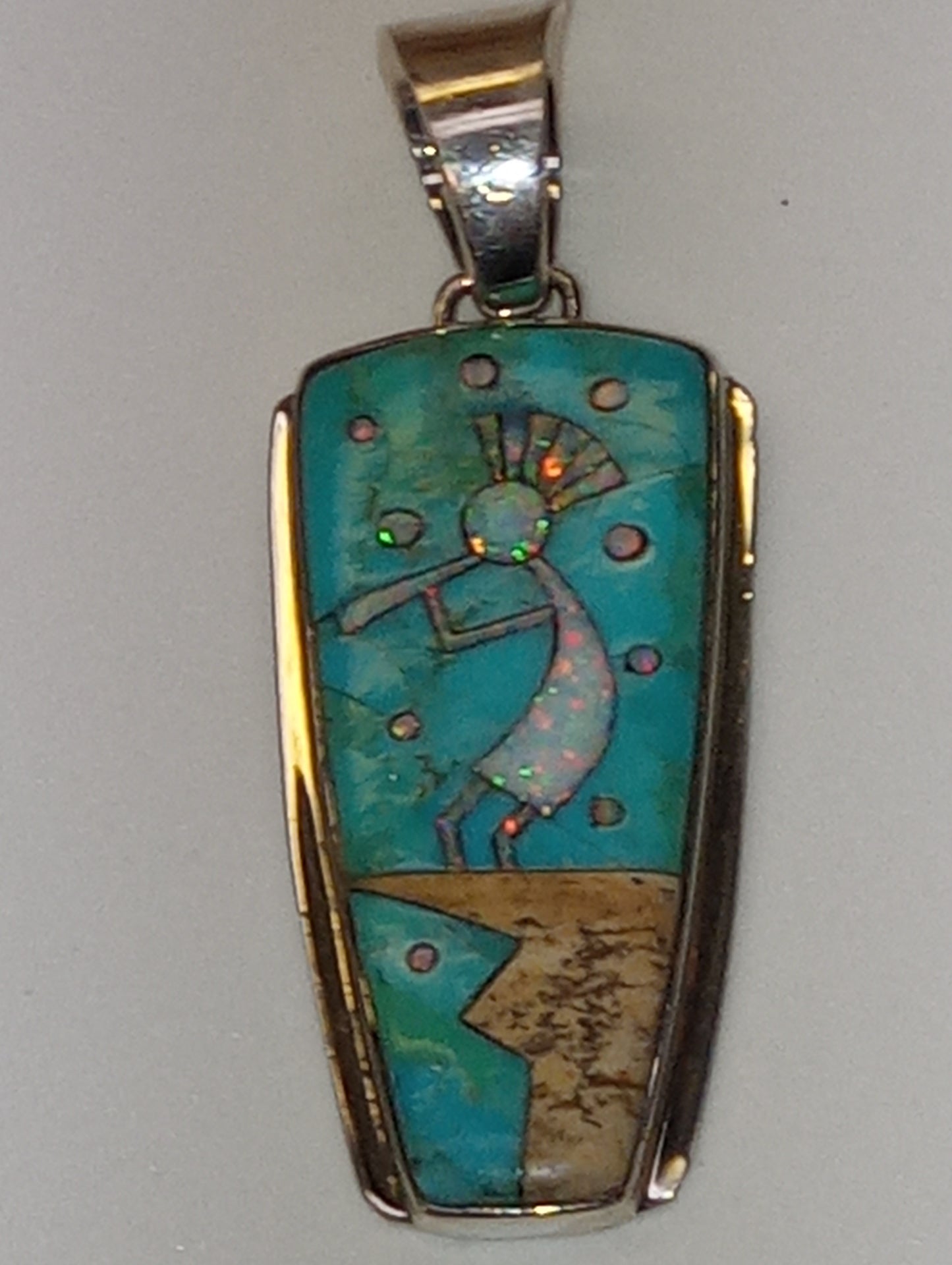 Santa Fe Style pendant  kokopelli