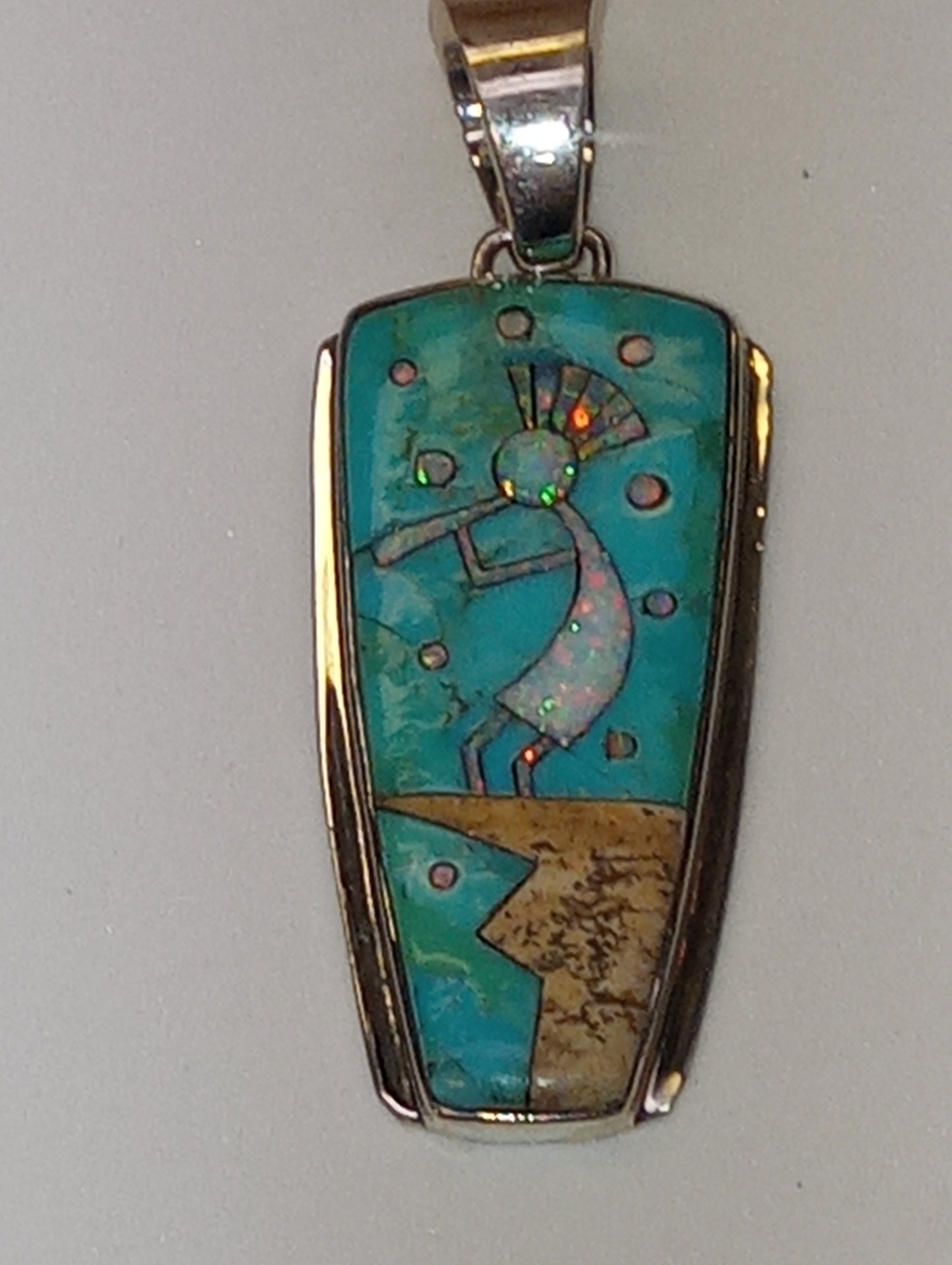 Santa Fe Style pendant  kokopelli