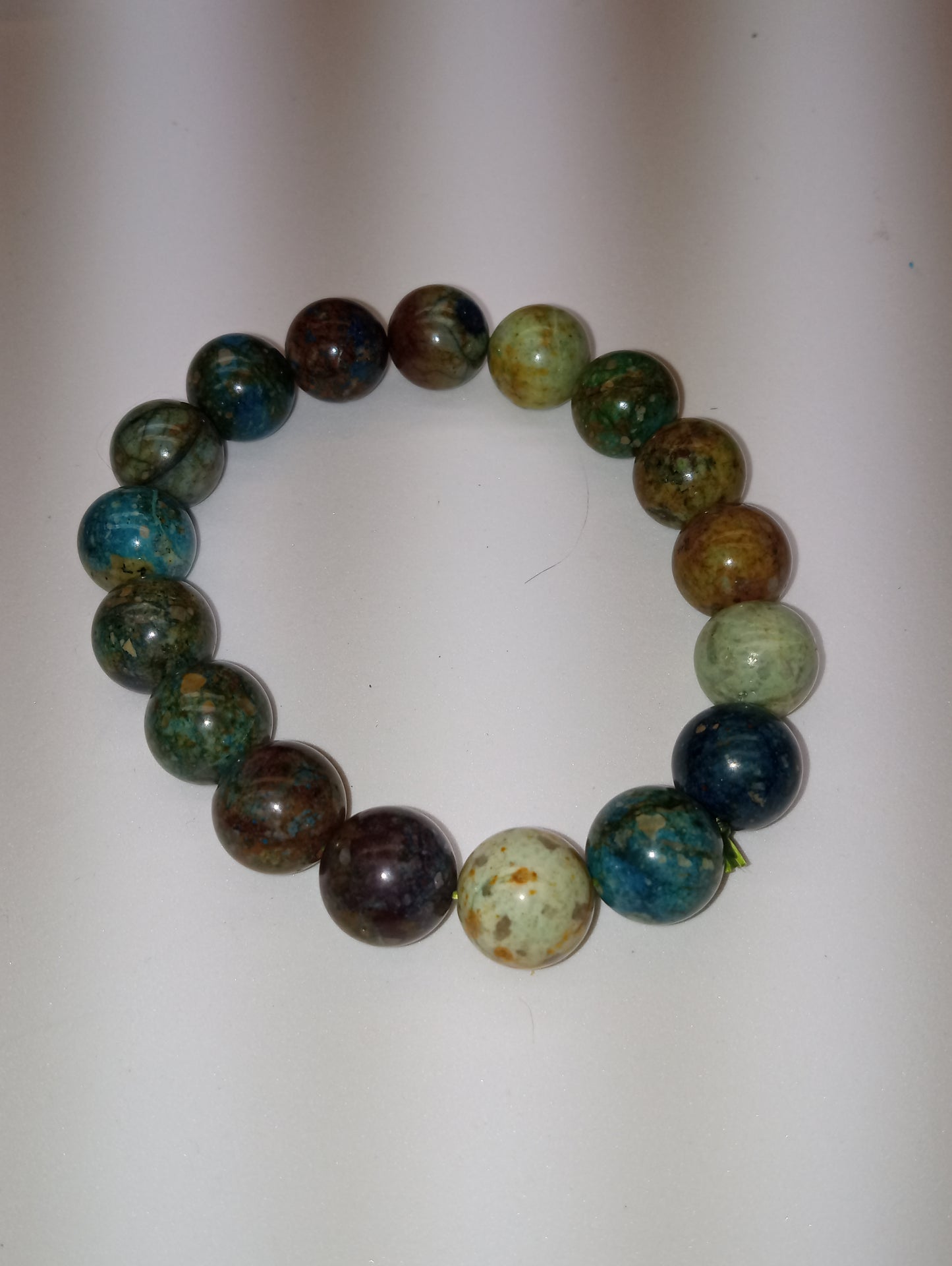 bracelet Chrysocolla stretch beaded