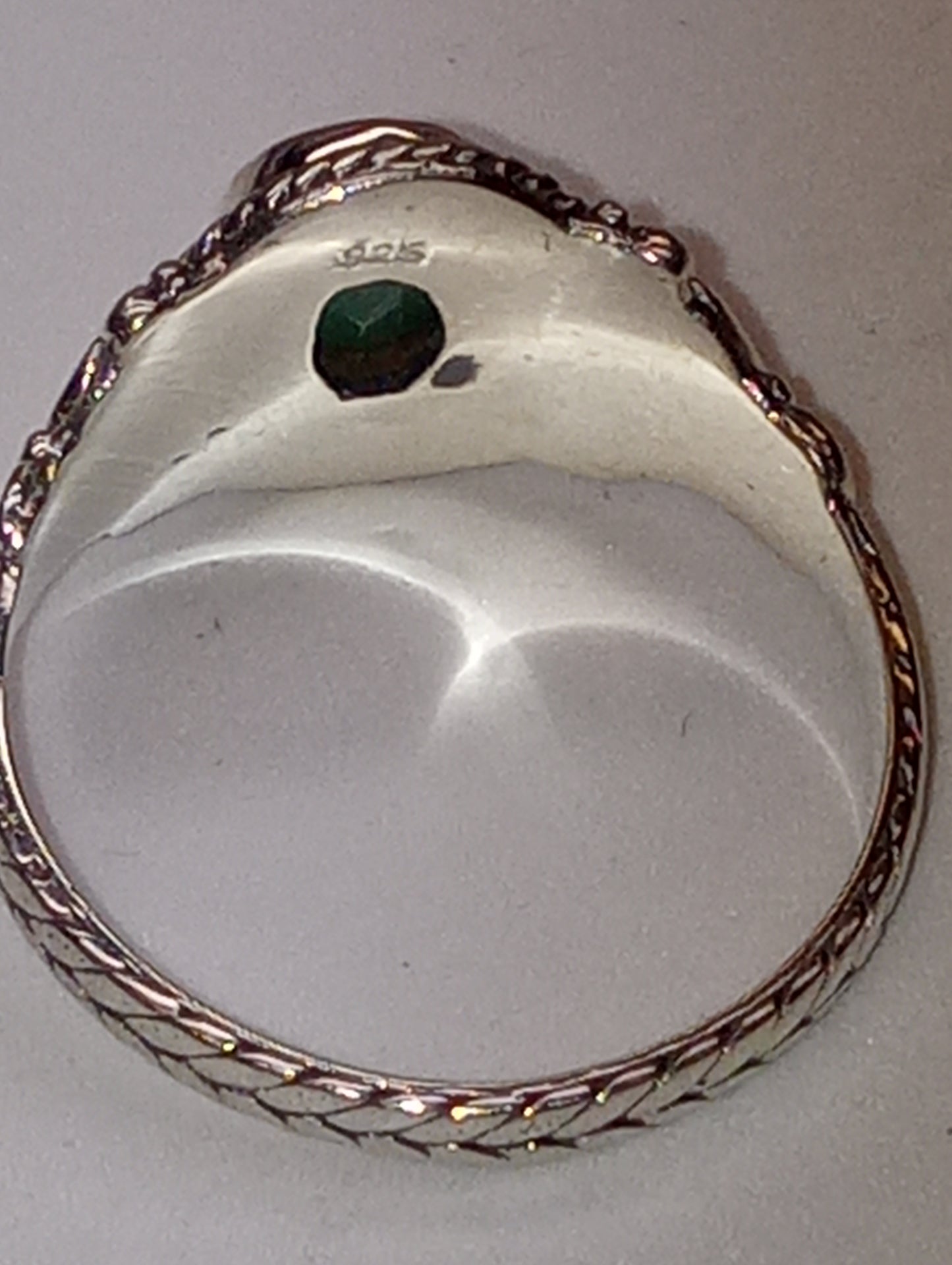 ring Bali Legacy emerald in sterling silver