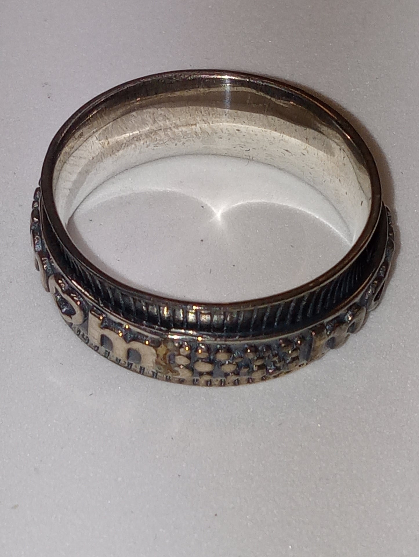 ring spinner sterling silver