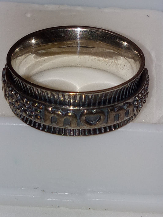 ring spinner sterling silver