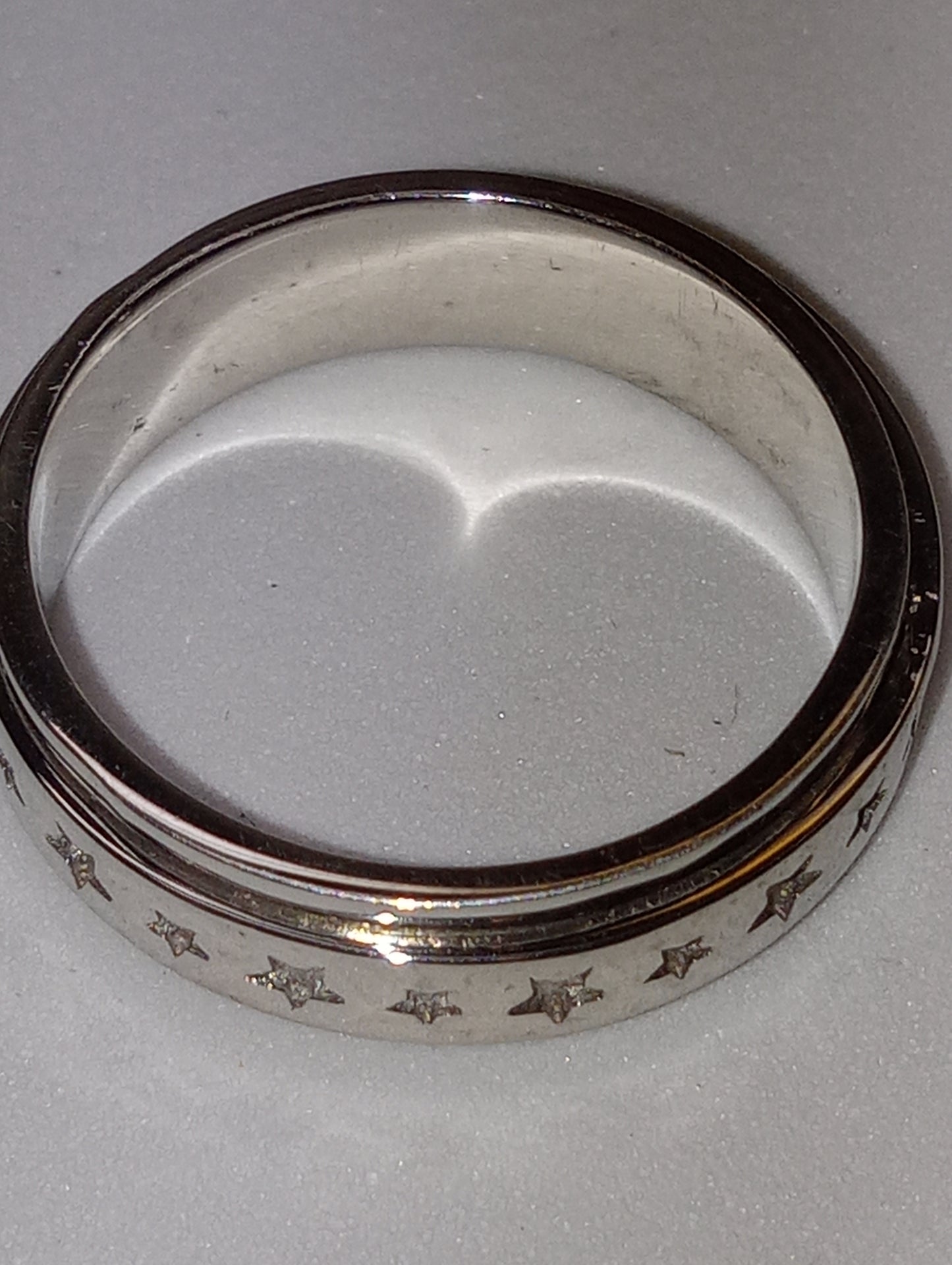 ring sterling silver spinner