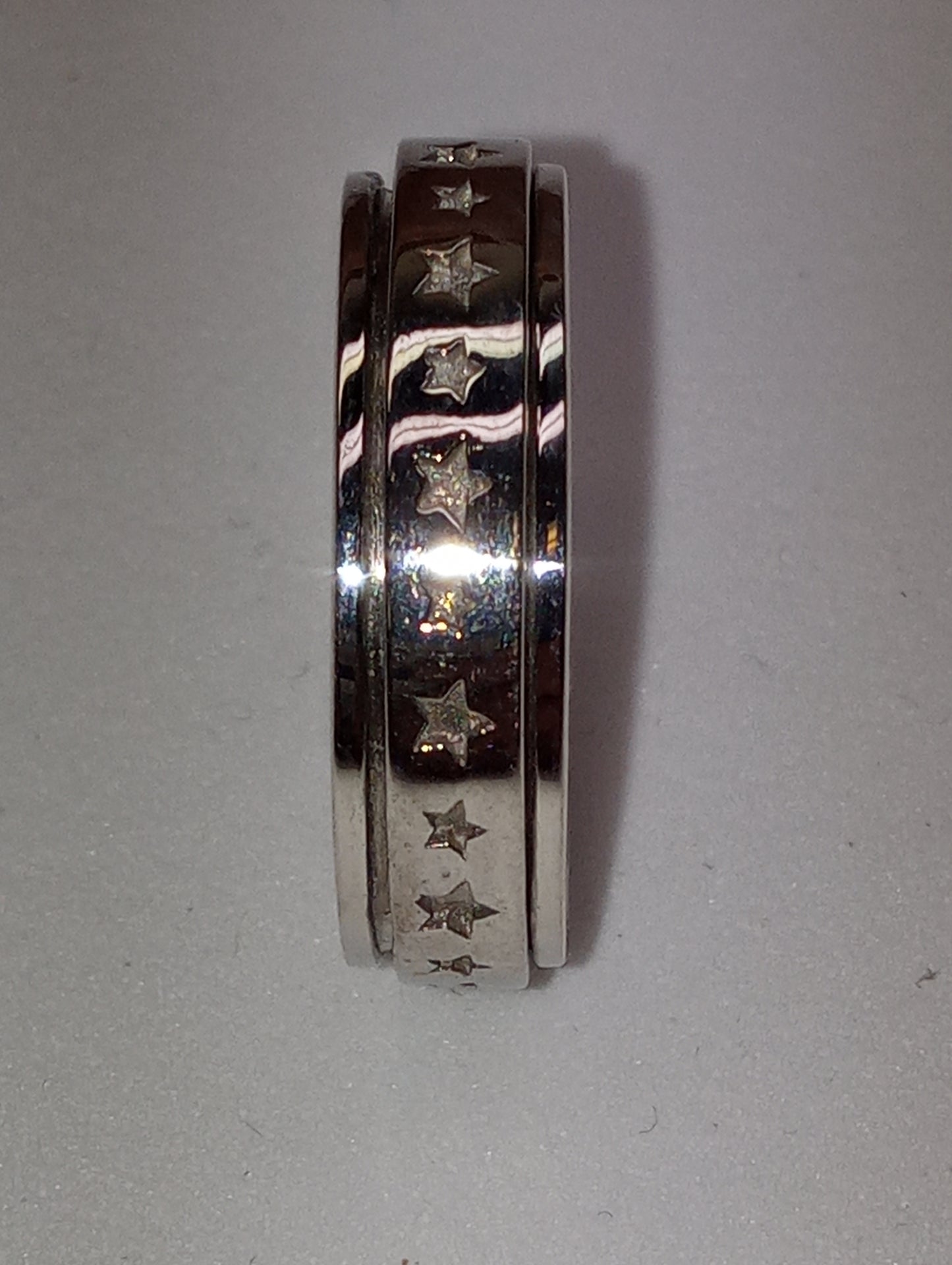 ring sterling silver spinner