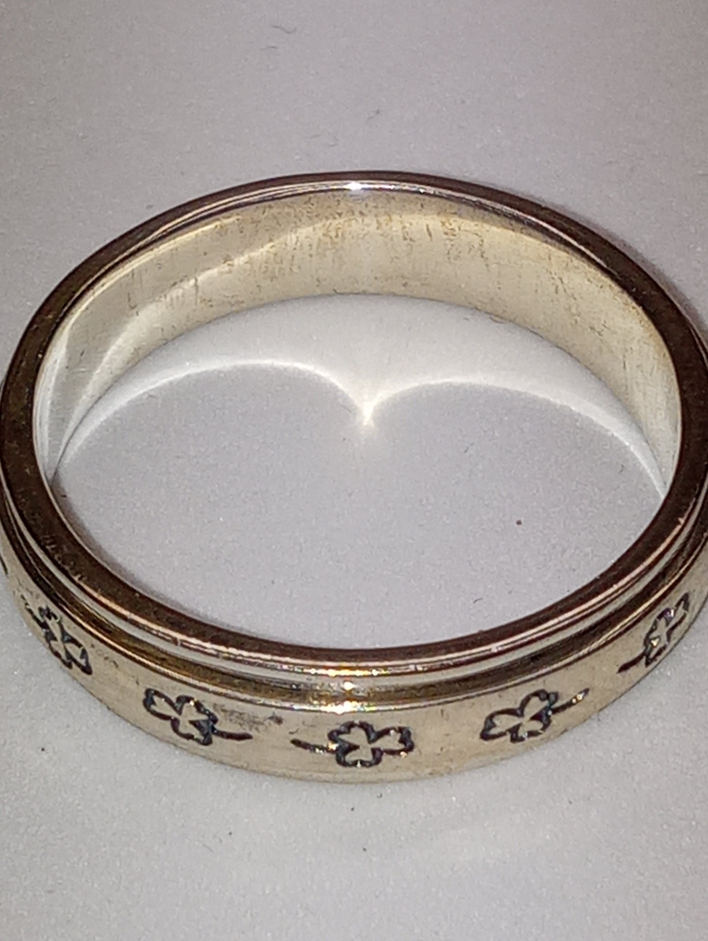 ring sterling silver spinner