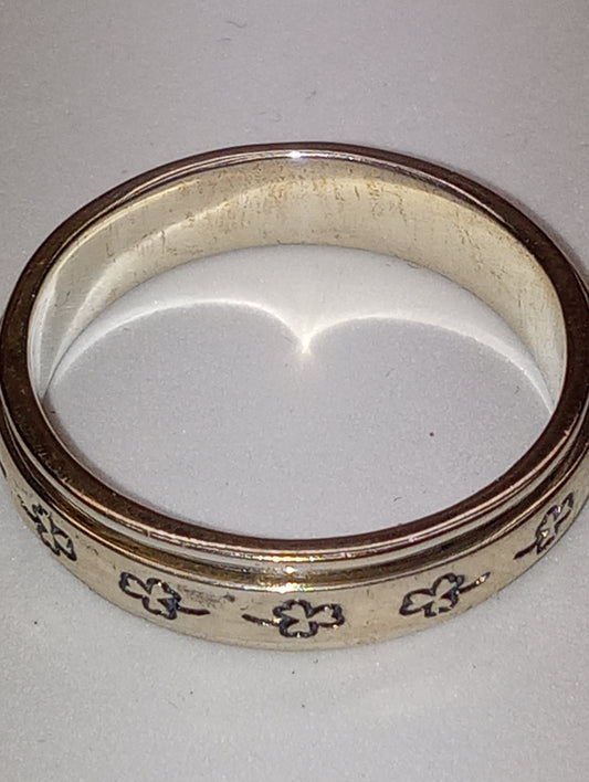 ring sterling silver spinner