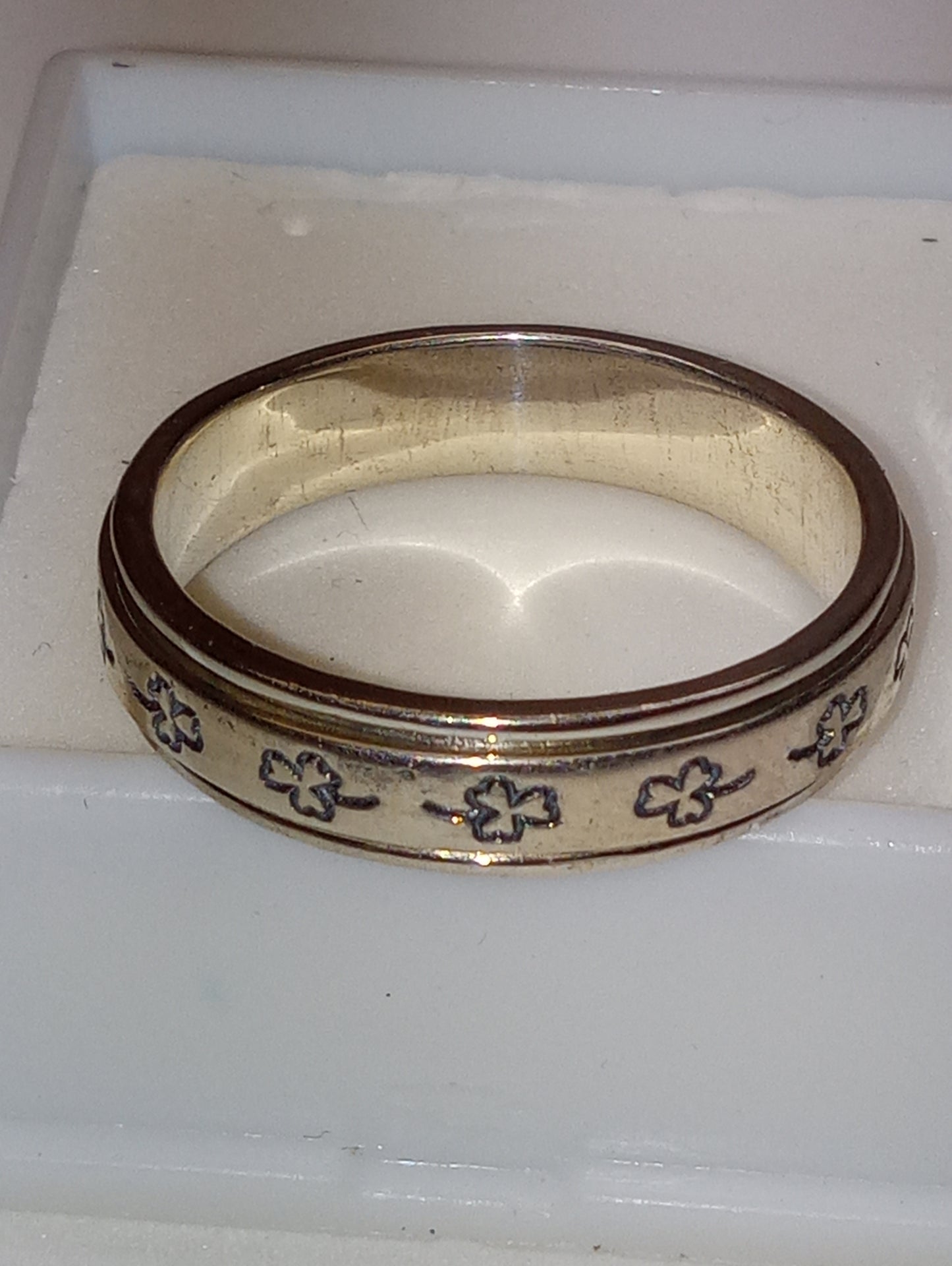 ring sterling silver spinner