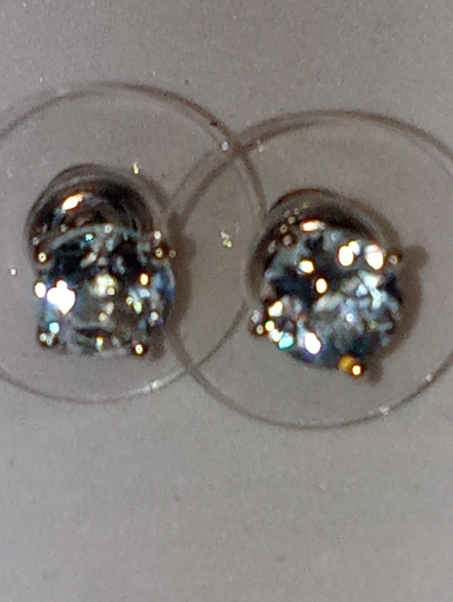 earrings  aquamarine studs in platinum over sterling silver