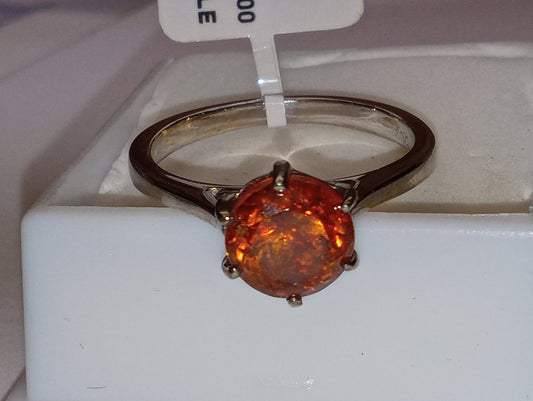 ring sphalerite platinum over sterling silver