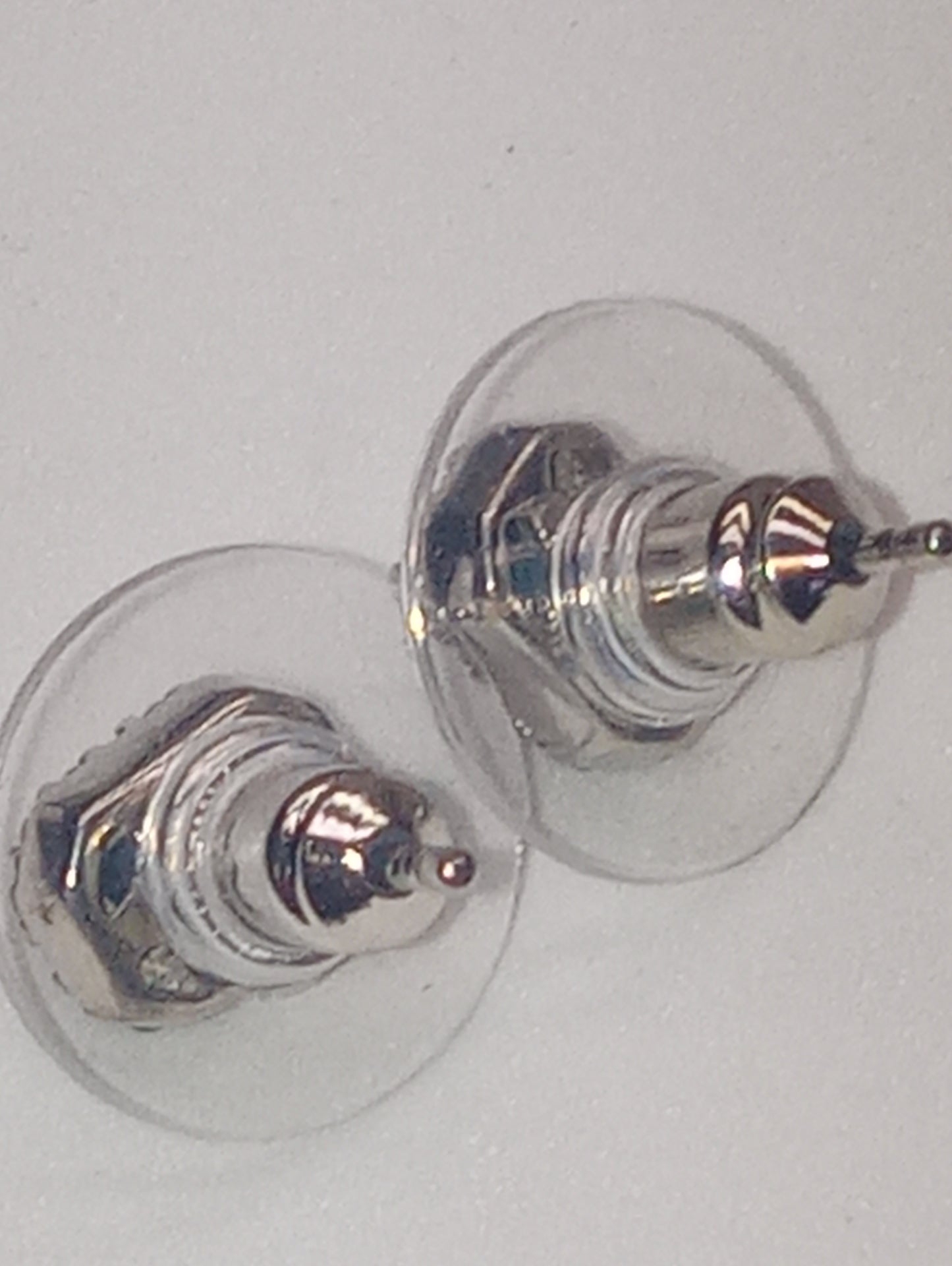earrings tourmaline indicolite white zircon studs platinum over sterling silver