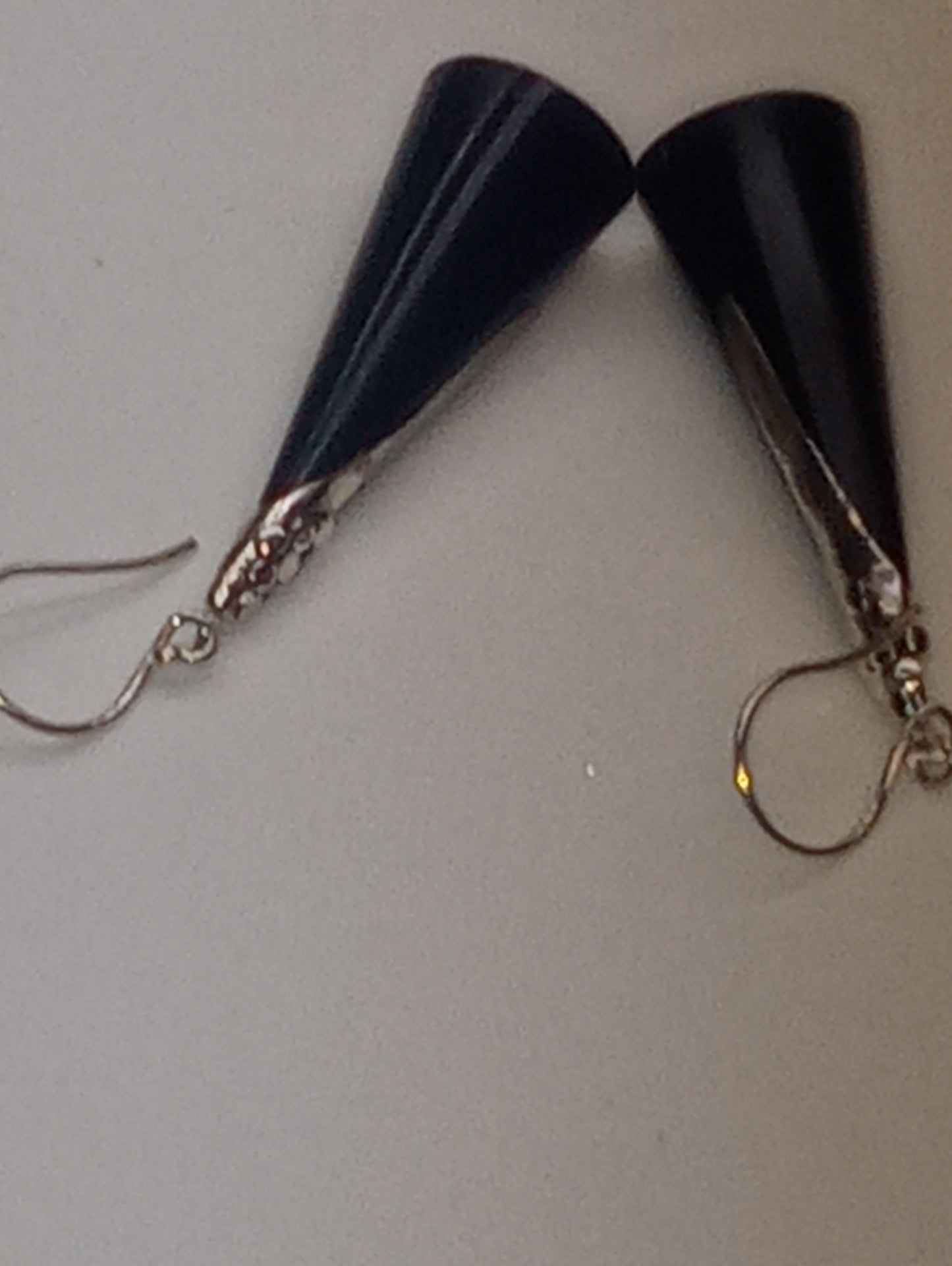 earrings Bali Legacy black onyx drop in sterling silver
